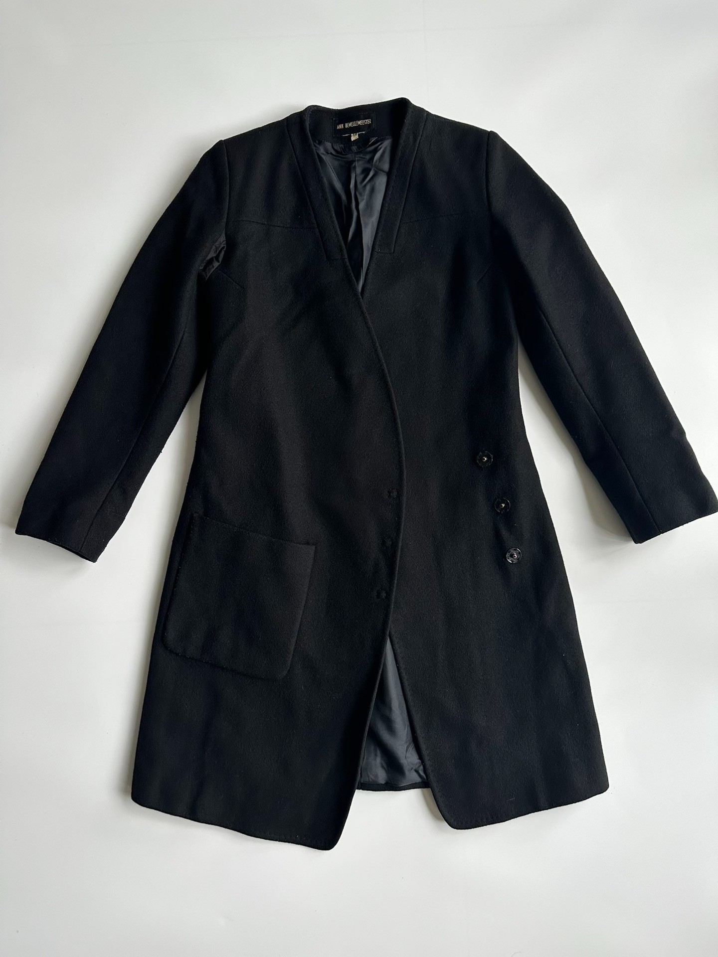 Ann Demeulemeester Early Taoist Robe Coat — label