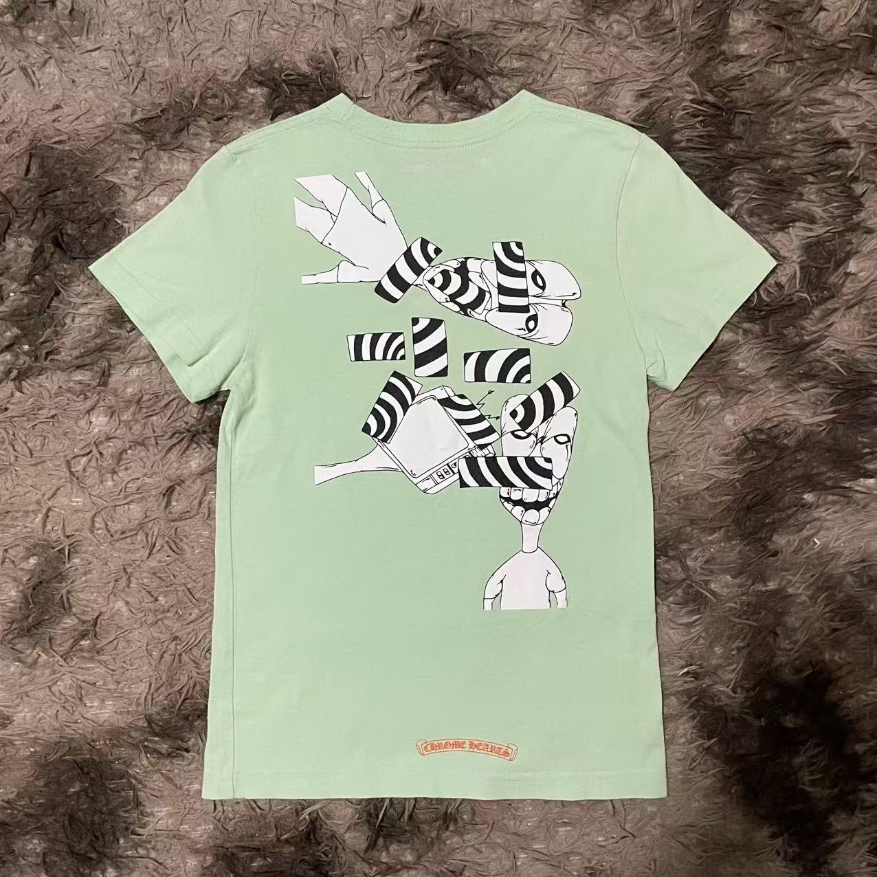 Chrome Hearts Mint Green Short Sleeve T-Shirt — front