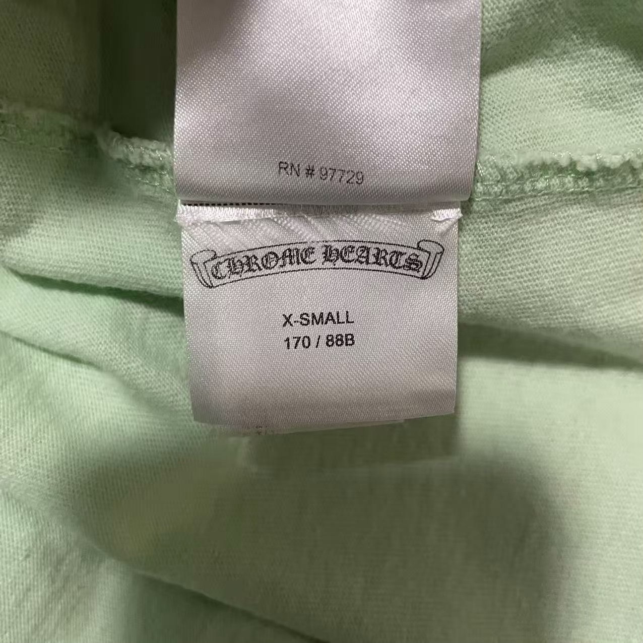 Chrome Hearts Mint Green Short Sleeve T-Shirt — back