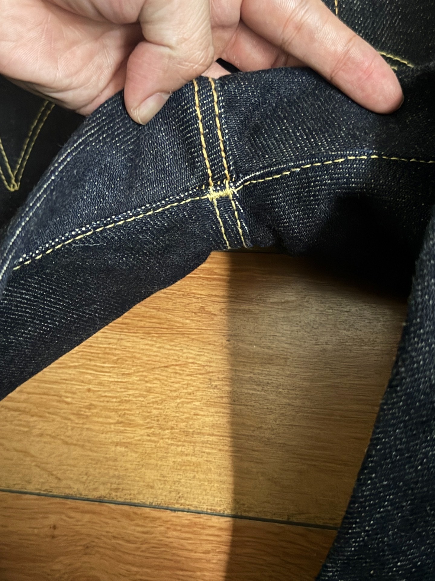 Iron Heart 555xhs25oz Indigo Denim Jeans — back