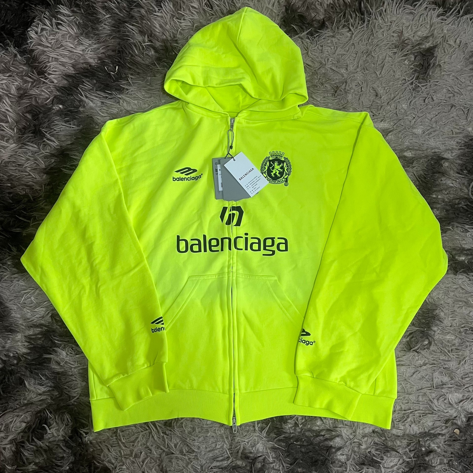 Balenciaga FW24 Limited Soccer Zip Hoodie