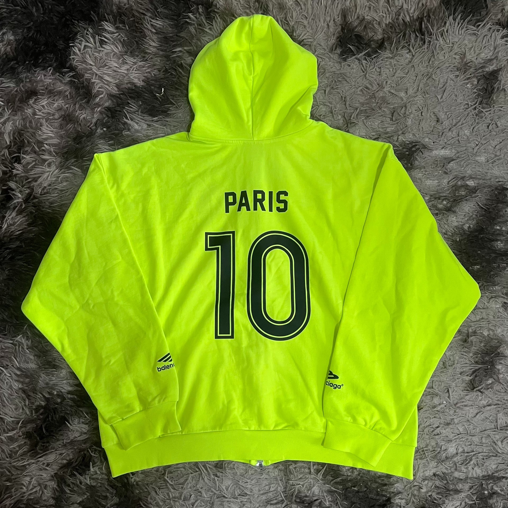 Balenciaga FW24 Limited Soccer Zip Hoodie — front