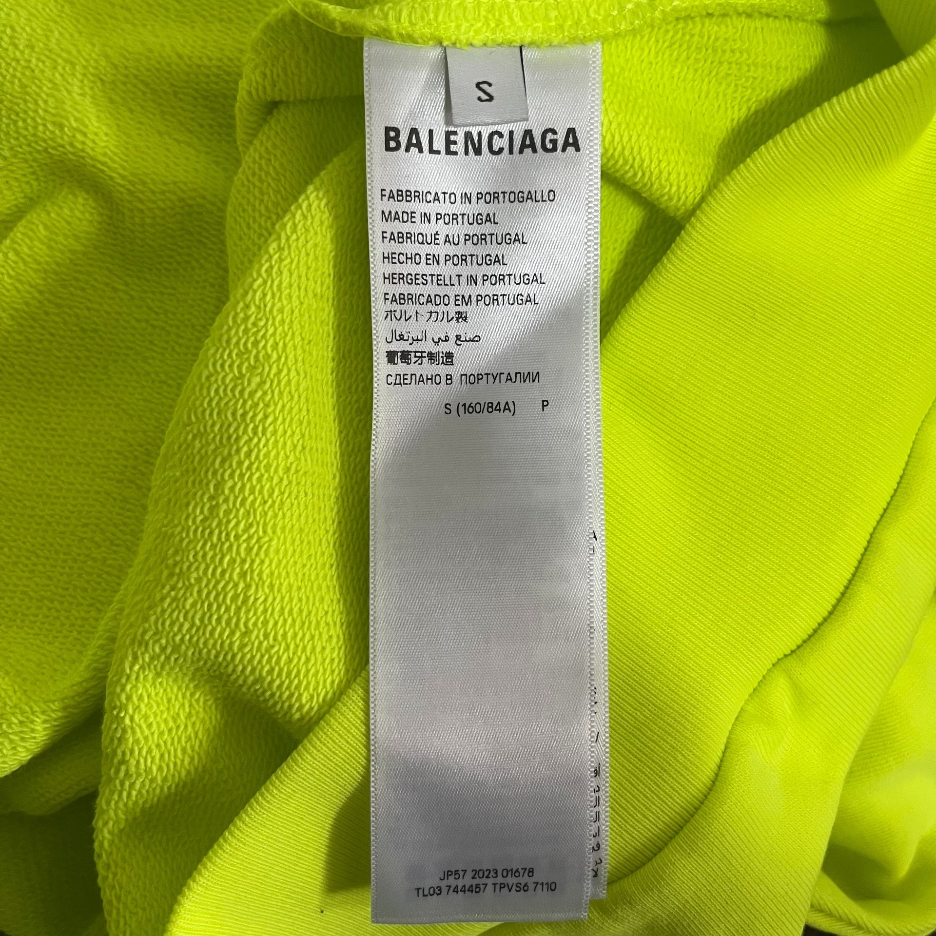 Balenciaga FW24 Limited Soccer Zip Hoodie — back