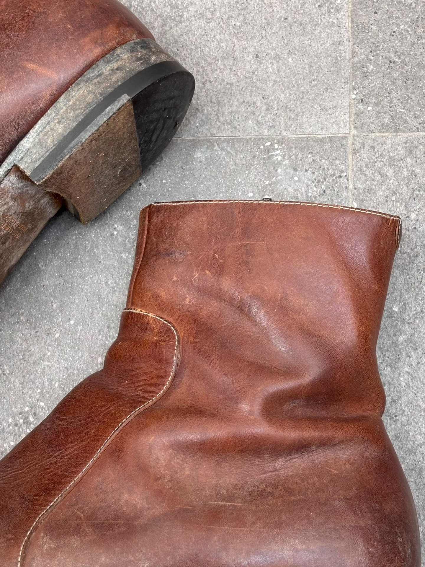 Maison Margiela SS2004 Ankle Boots — label