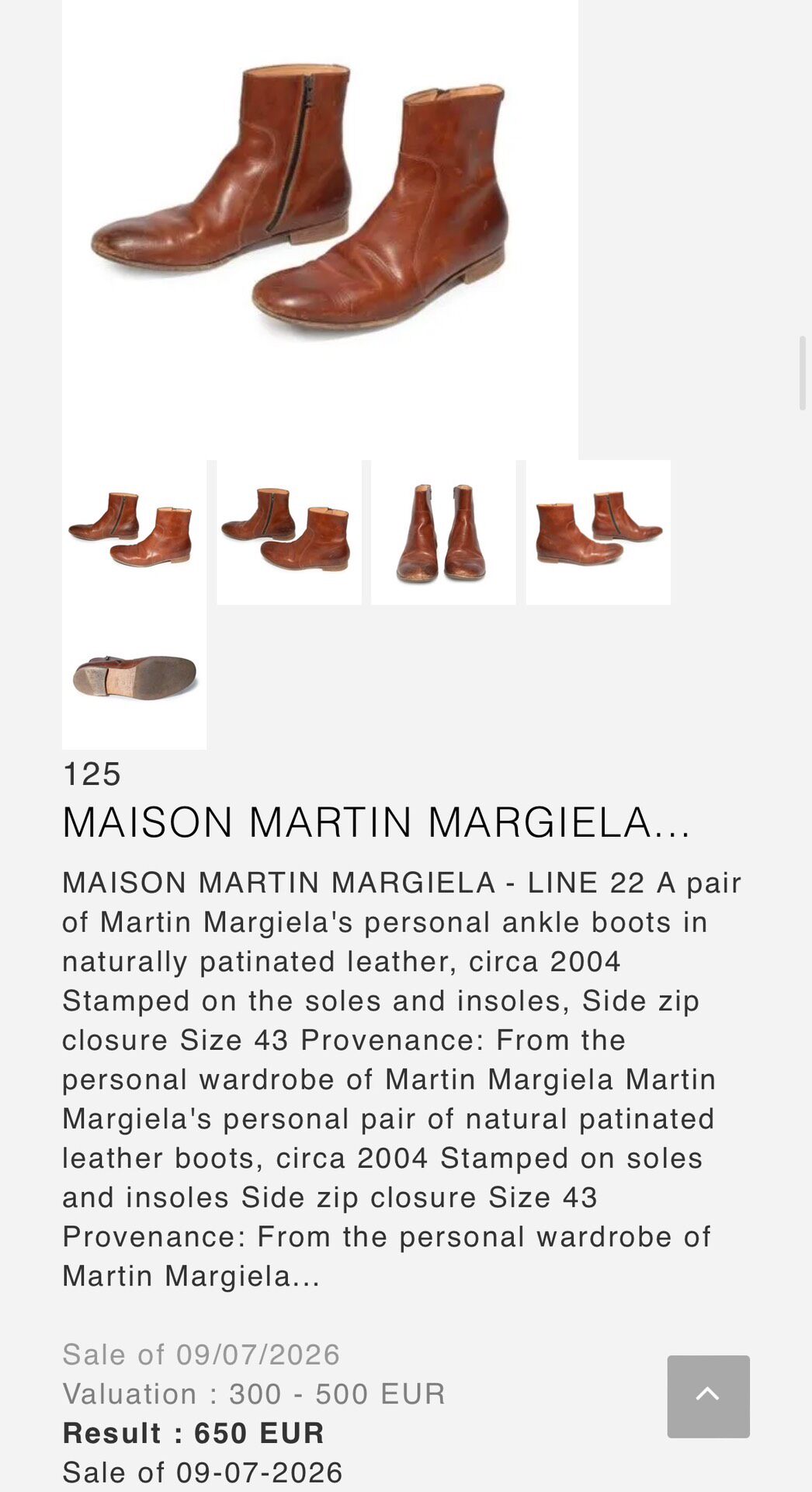 Maison Margiela SS2004 Ankle Boots