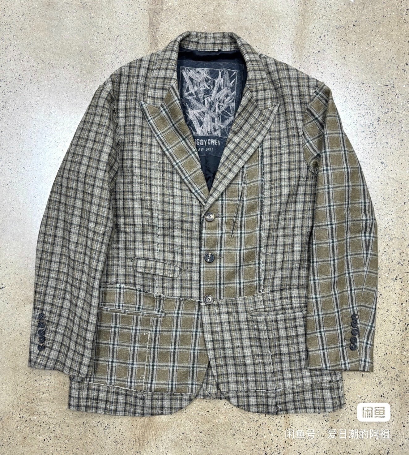 Ziggy Chen AW21 Plaid Blazer