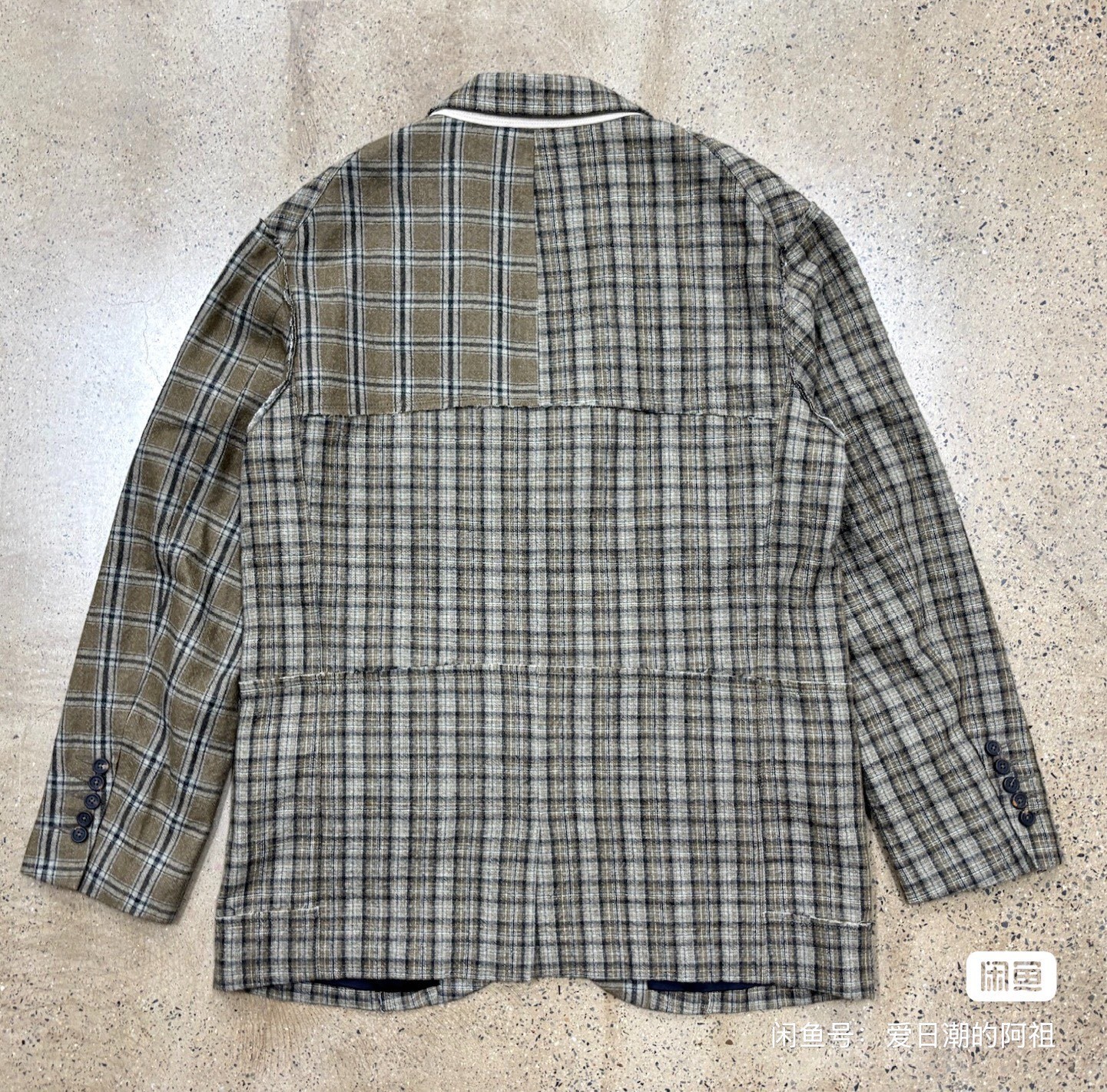 Ziggy Chen AW21 Plaid Blazer — label