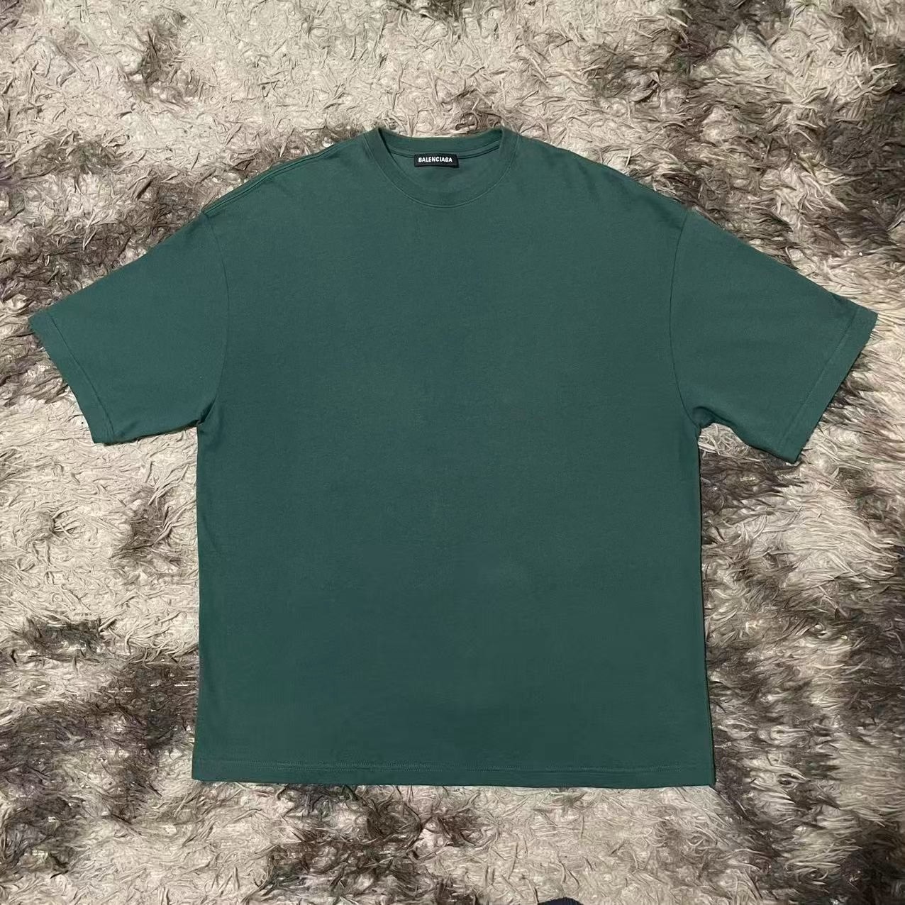 Balenciaga Dark Green Short Sleeve T-Shirt