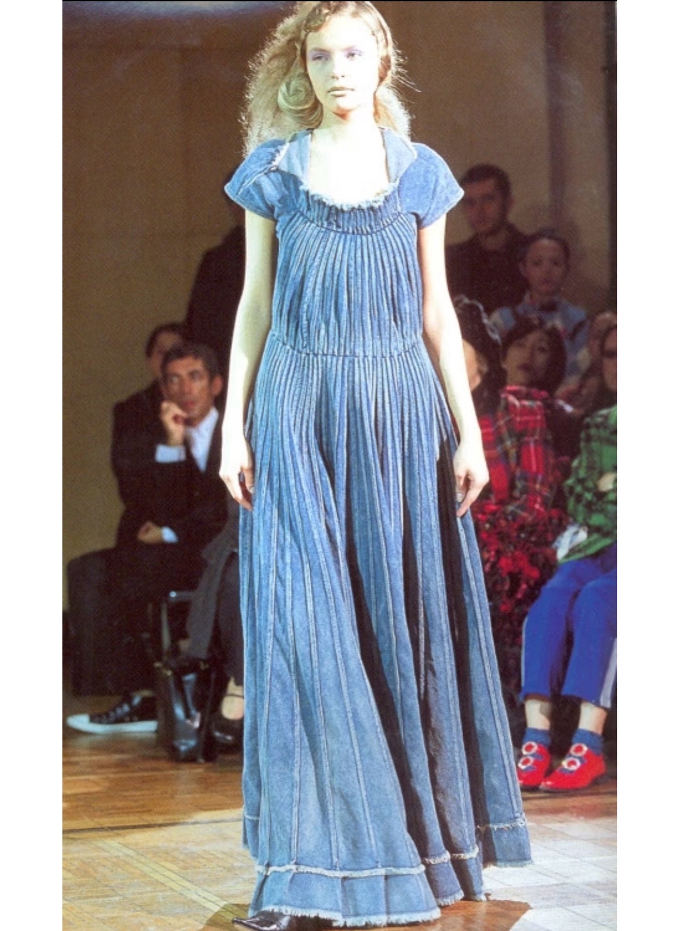 Junya Watanabe 2002 Denim Maxi Dress — front