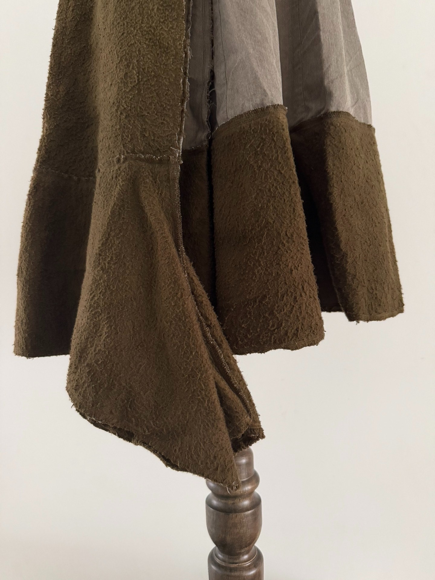 Comme des Garcons 02AW Asymmetric Midi Skirt — back