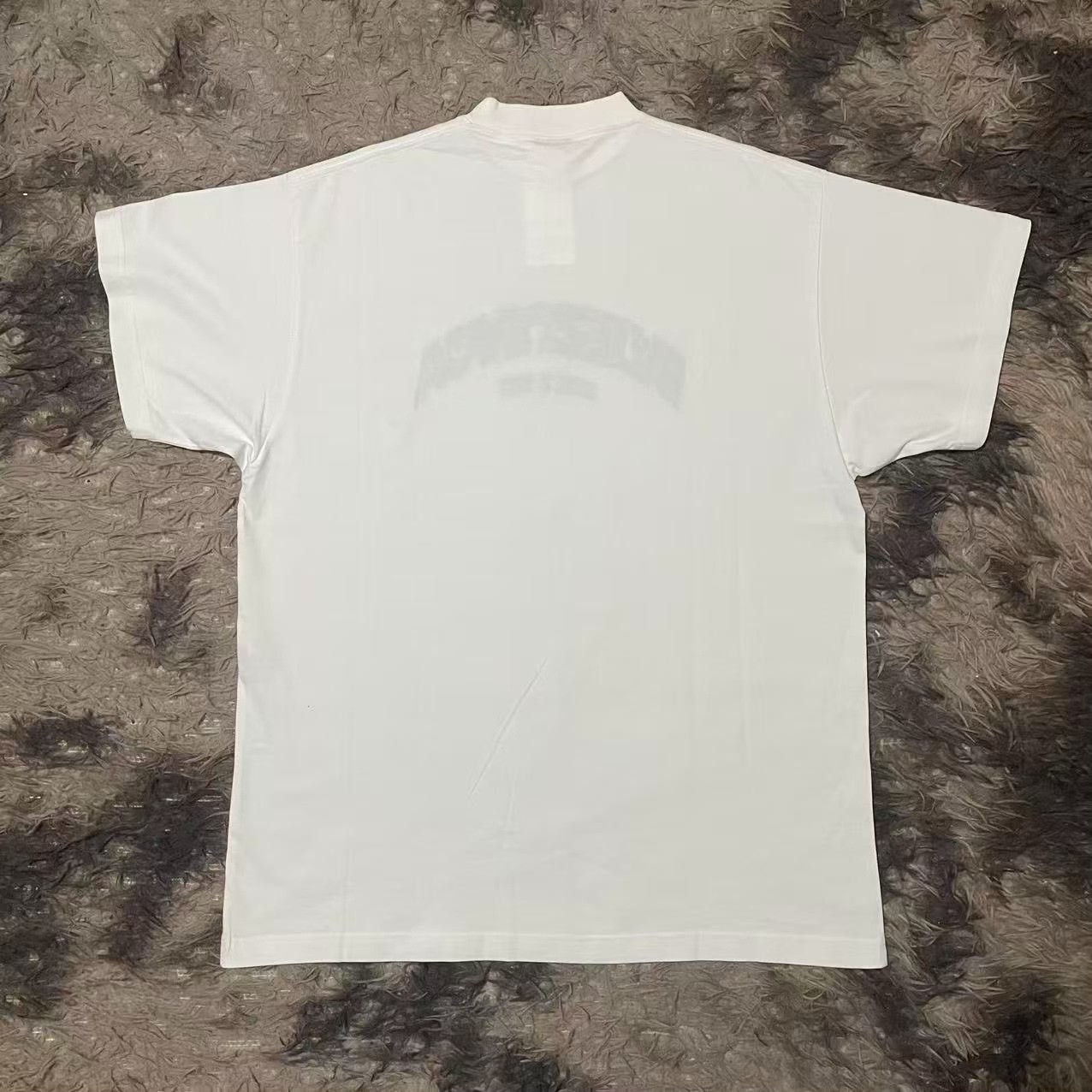 Balenciaga Mirrored Logo Short Sleeve T-Shirt — front
