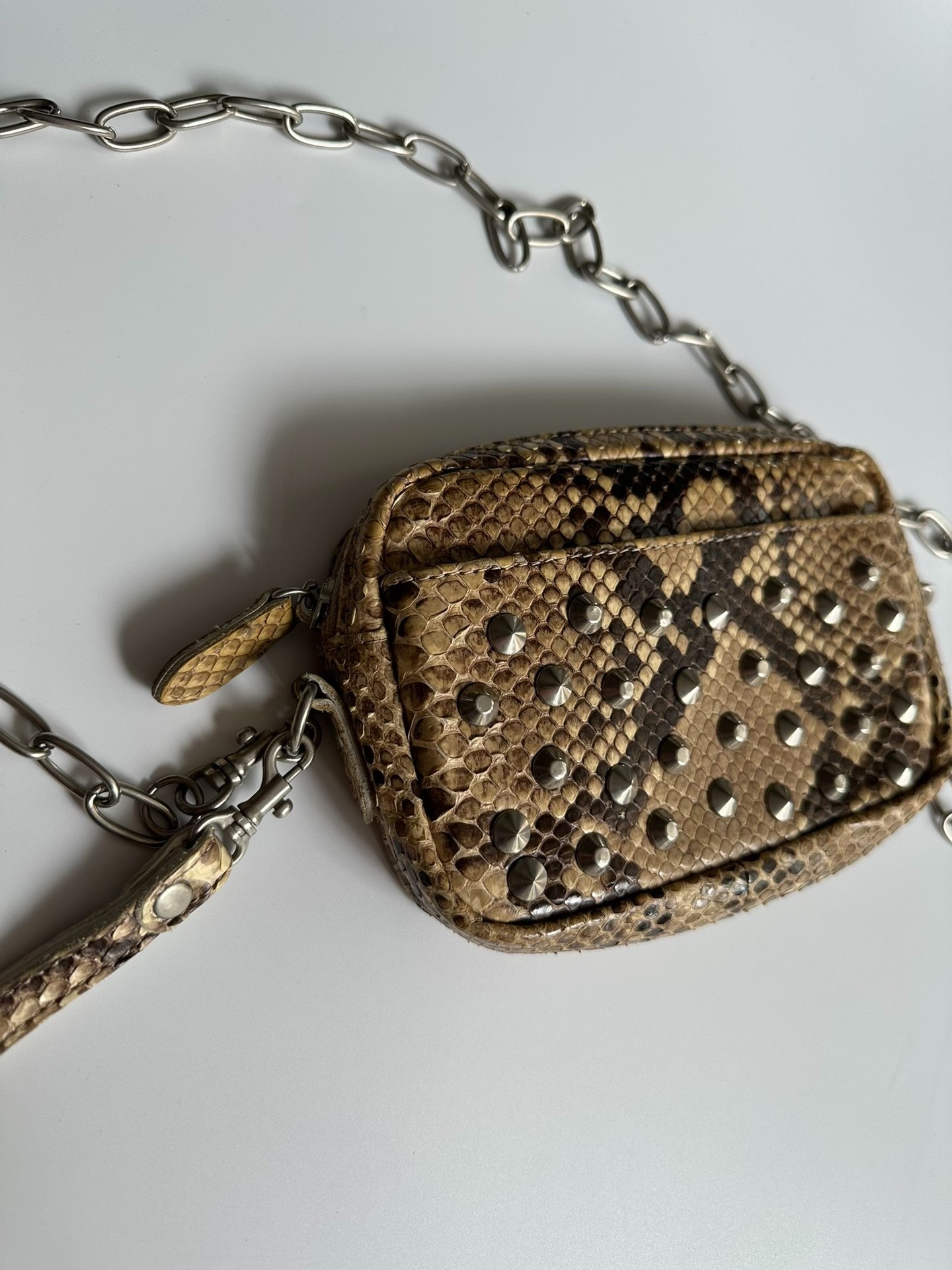 JUNYA WATANABE Snake Crossbody Bag — front