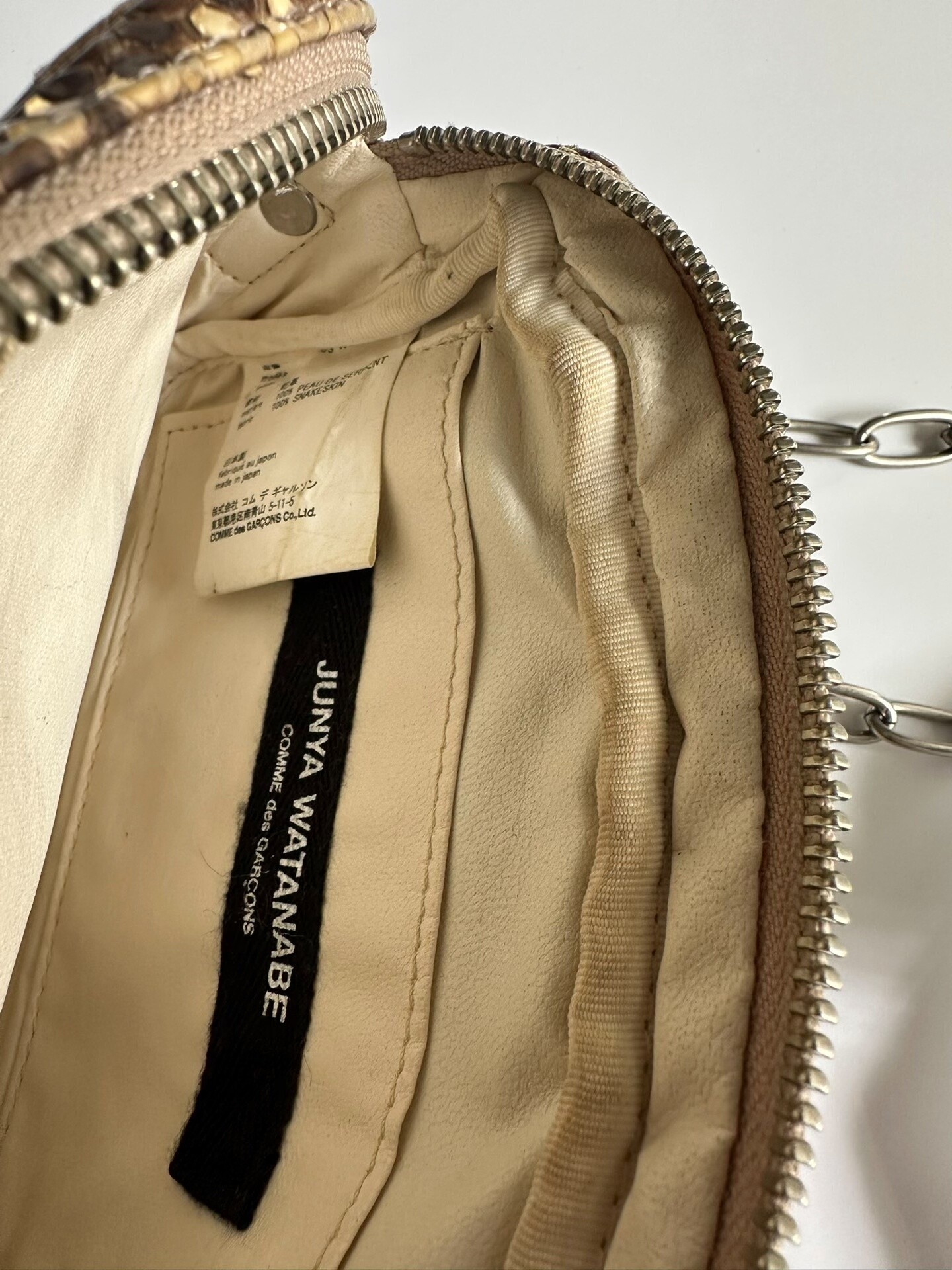 JUNYA WATANABE Snake Crossbody Bag — back