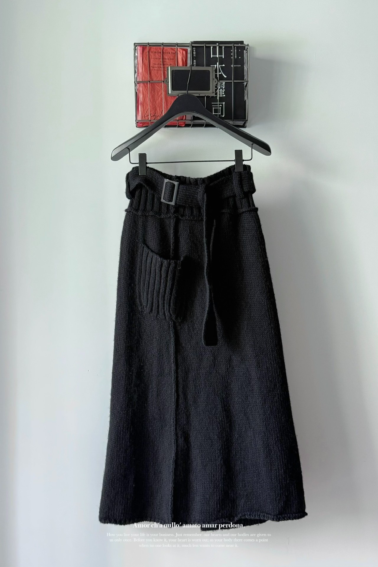 Yohji Yamamoto 18AW Knit Skirt Pants — detail