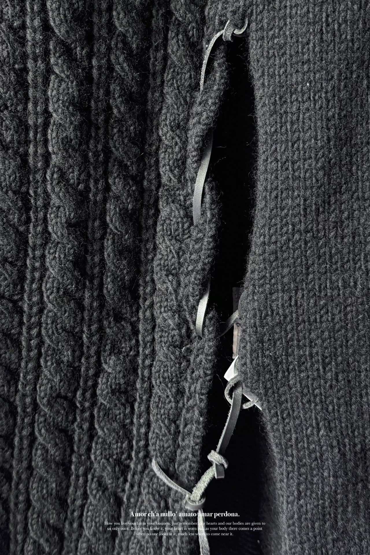 Yohji Yamamoto 18AW Knit Skirt Pants — back