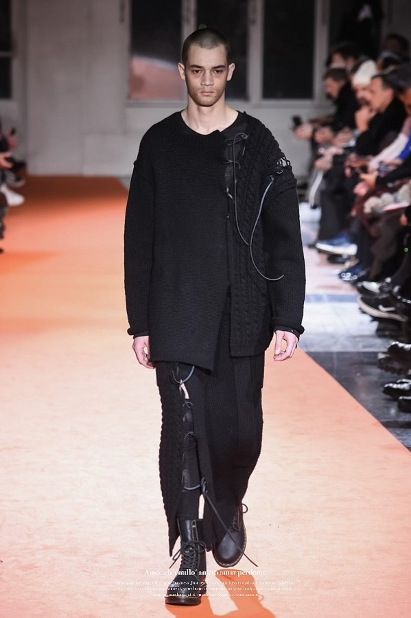 Yohji Yamamoto 18AW Knit Skirt Pants — front