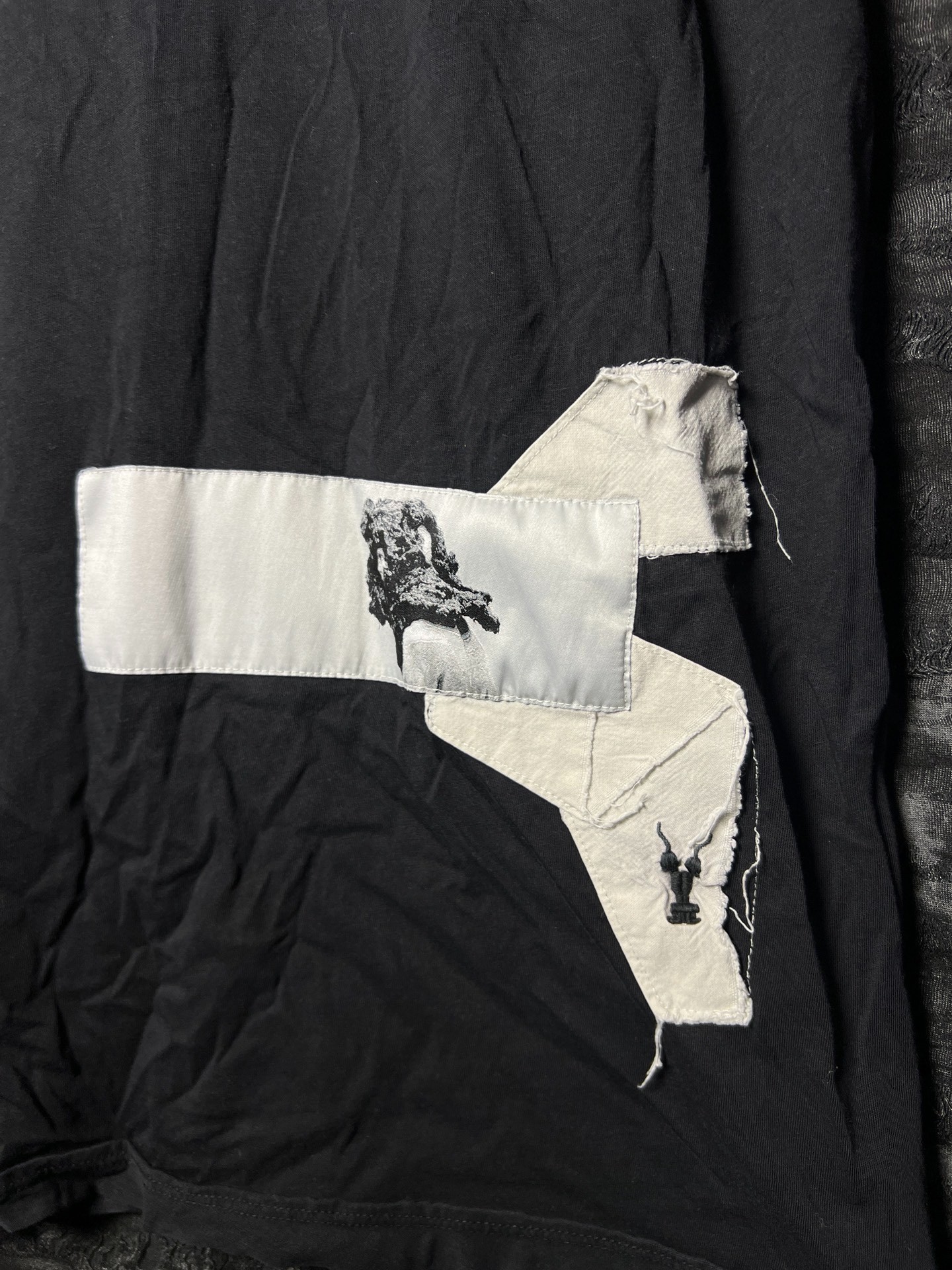 Rick Owens 17SS Patchwork T-Shirt — front