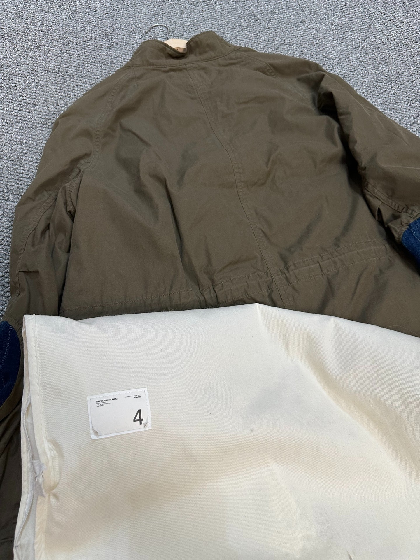Visvim Six Five Parka — label