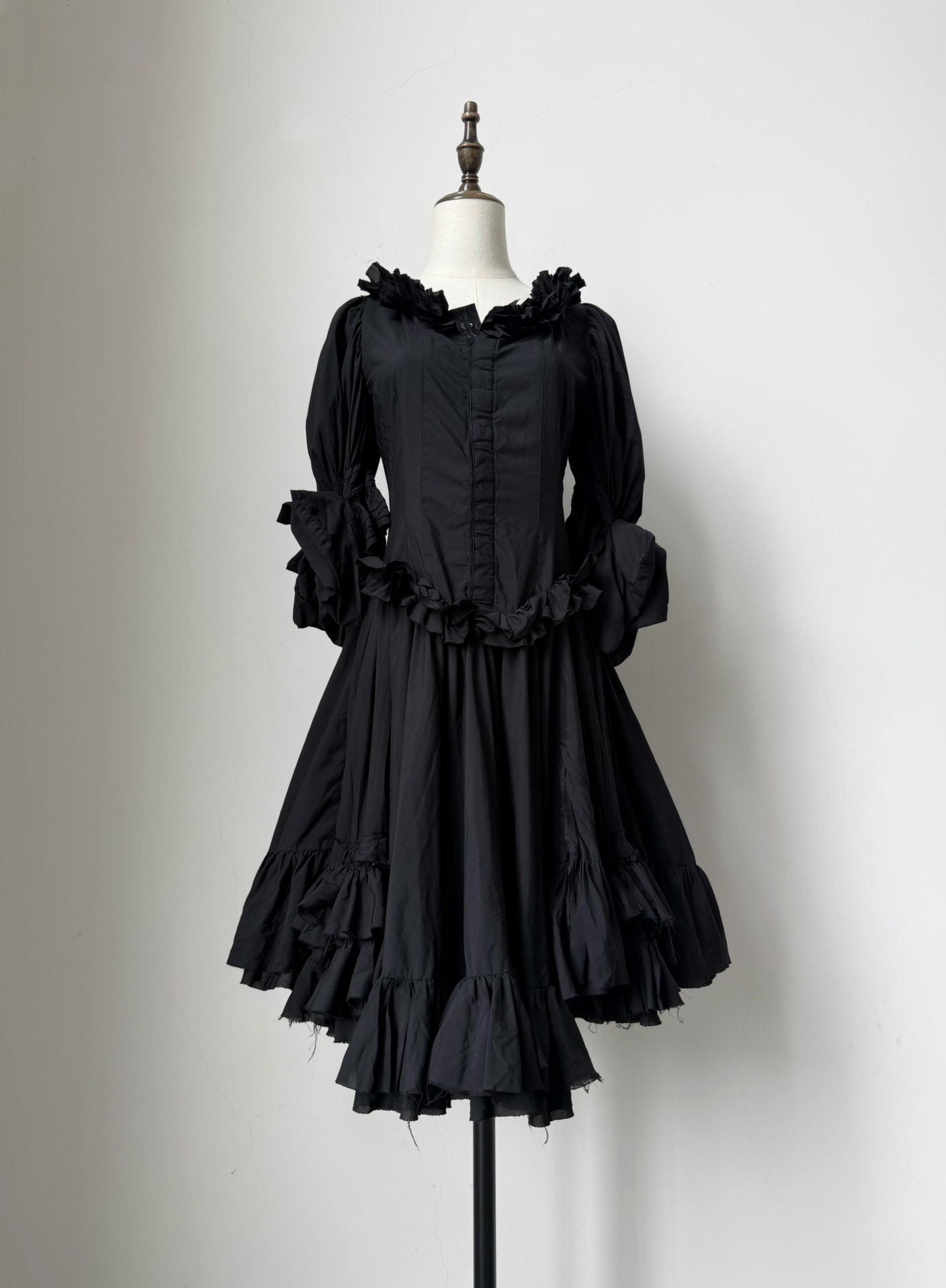 Comme des Garcons Ruffled Mid-Length Dress