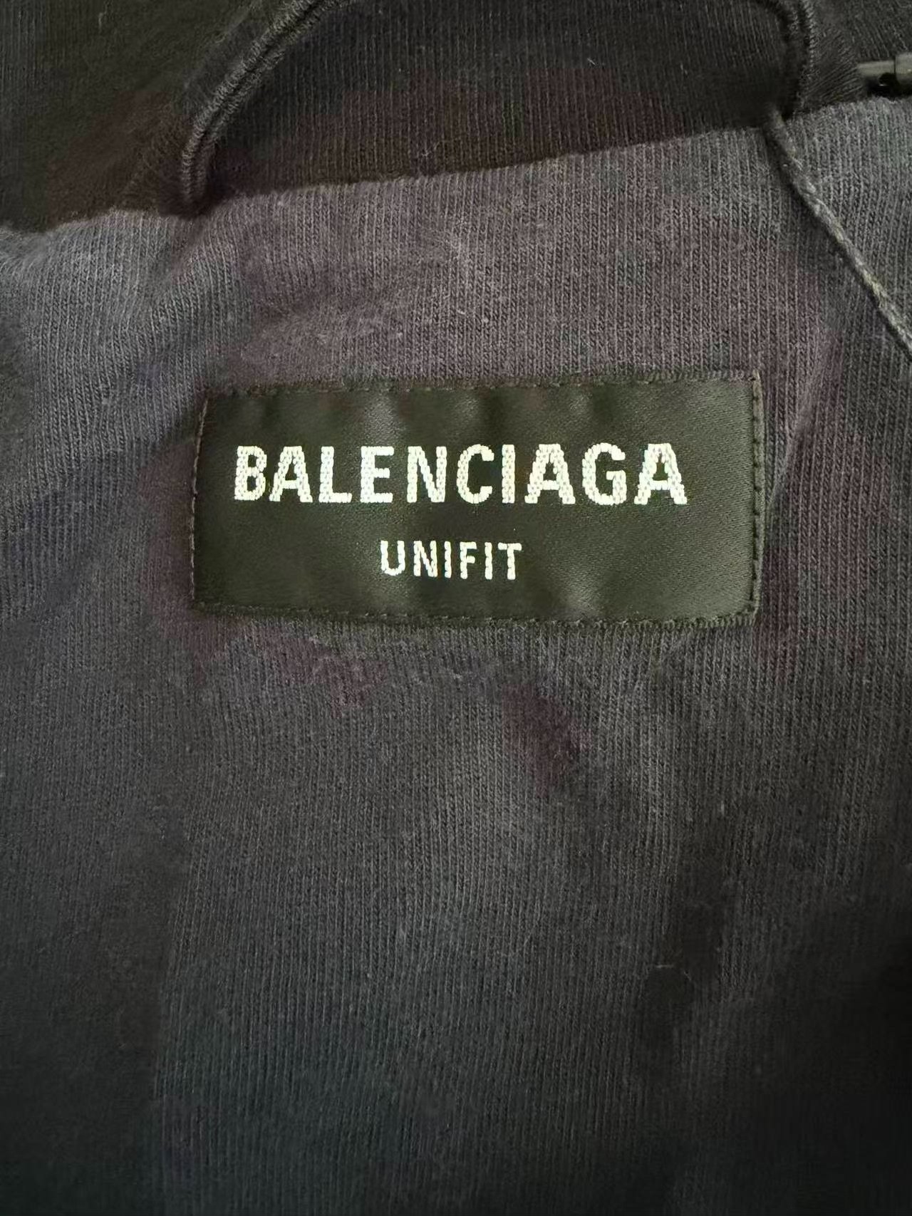 Balenciaga 3B Sports Zip-Up Jacket — detail