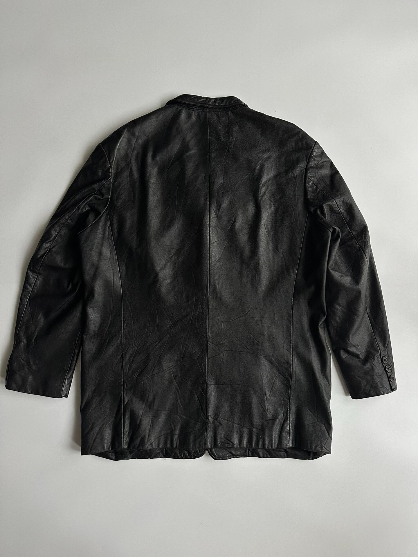 Y's for Men Yohji Yamamoto Leather Blazer — front