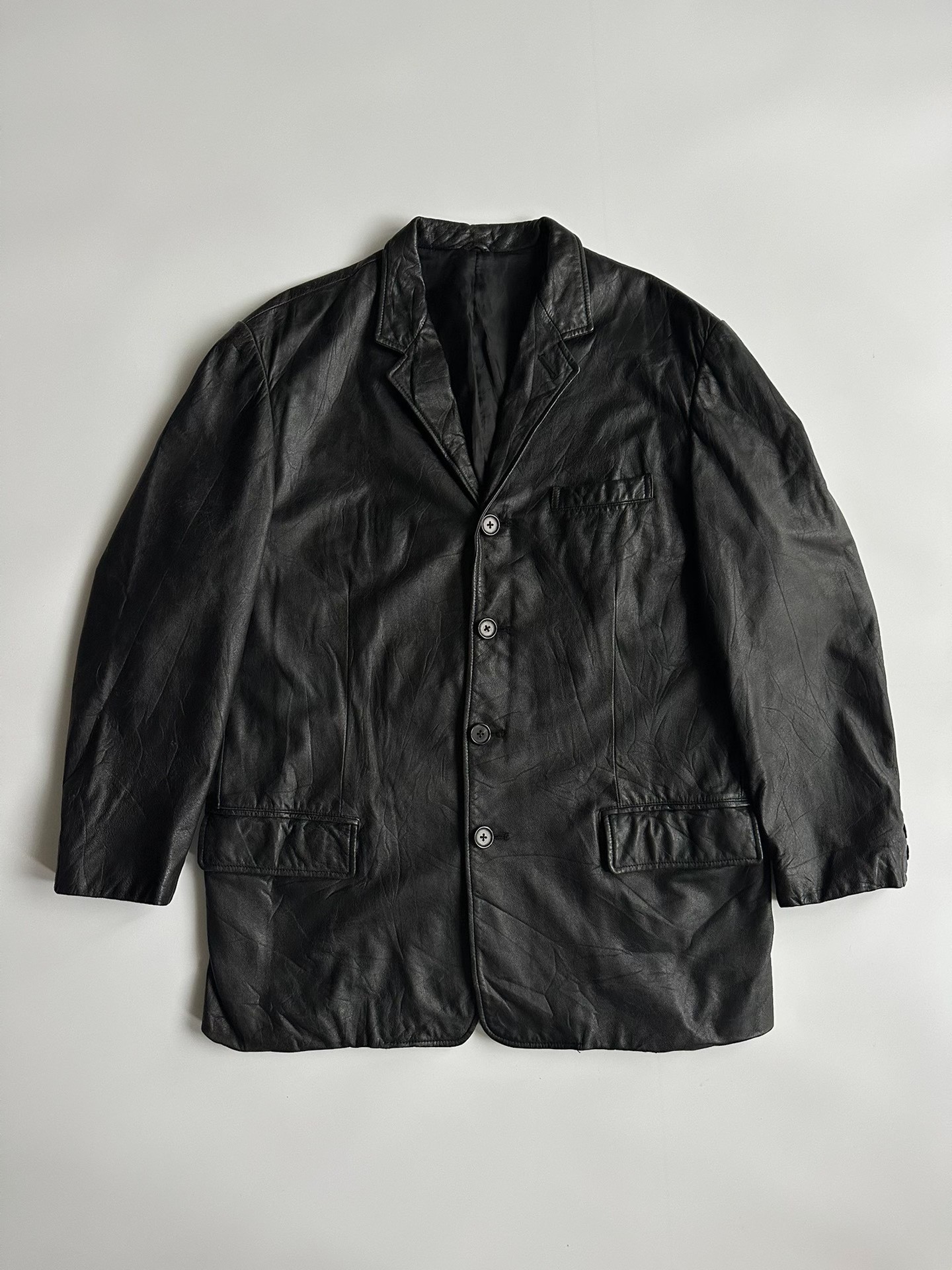 Y's for Men Yohji Yamamoto Leather Blazer