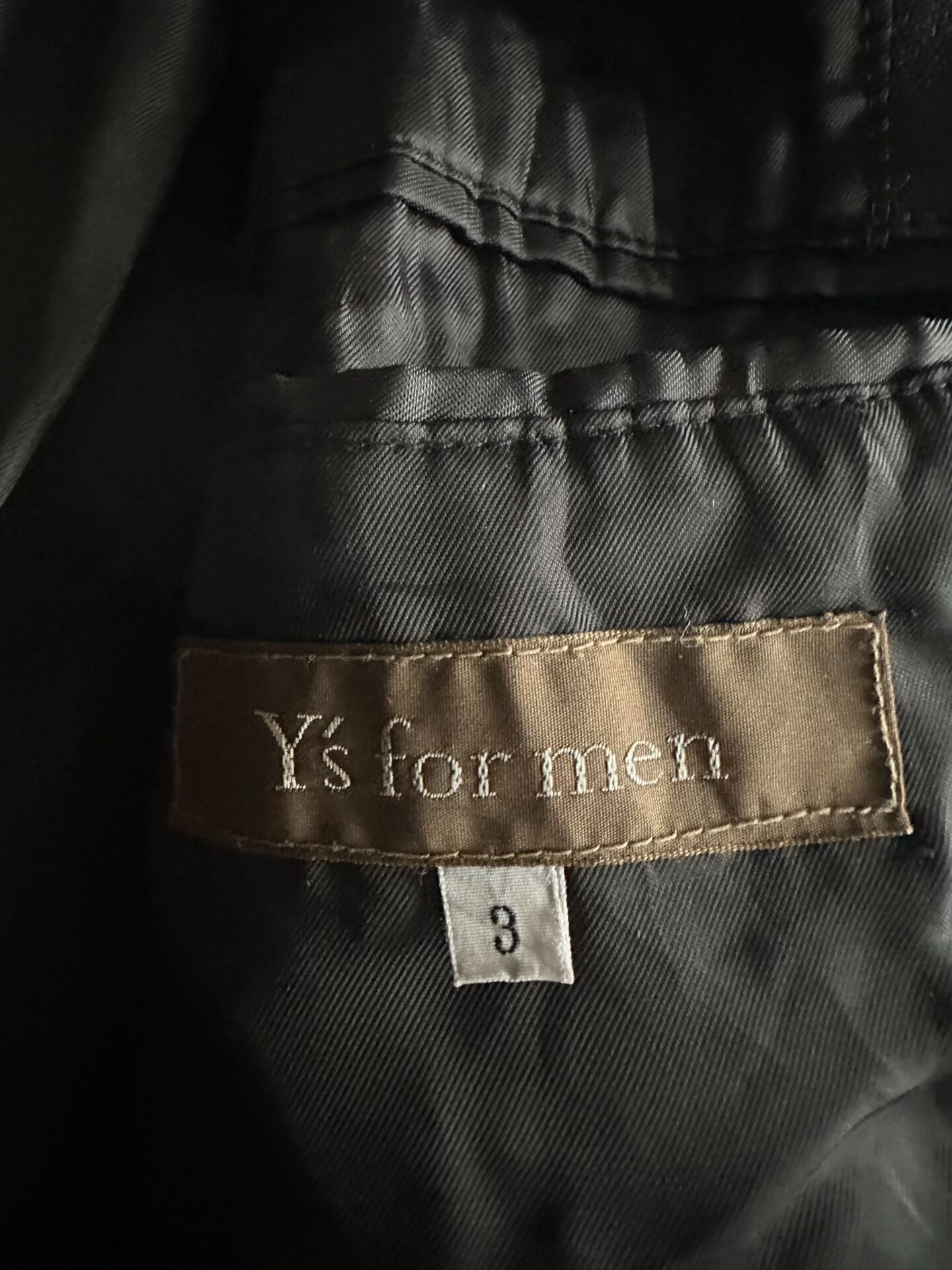 Y's for Men Yohji Yamamoto Leather Blazer — back