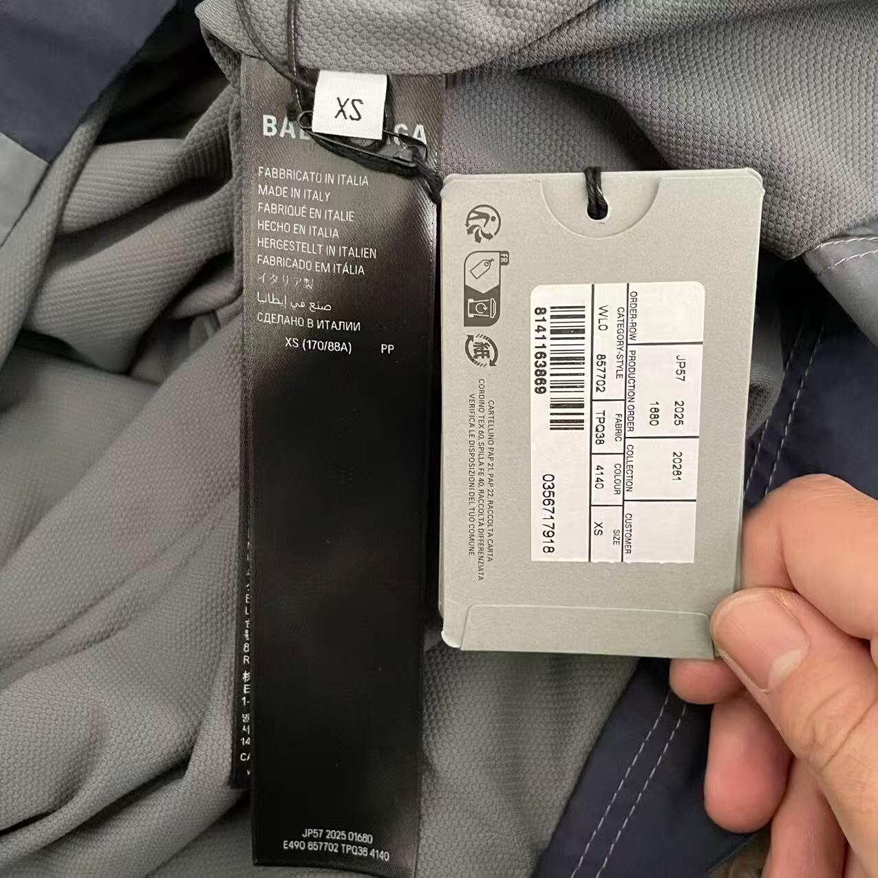 Balenciaga Man Utd Long Sleeve Top — label