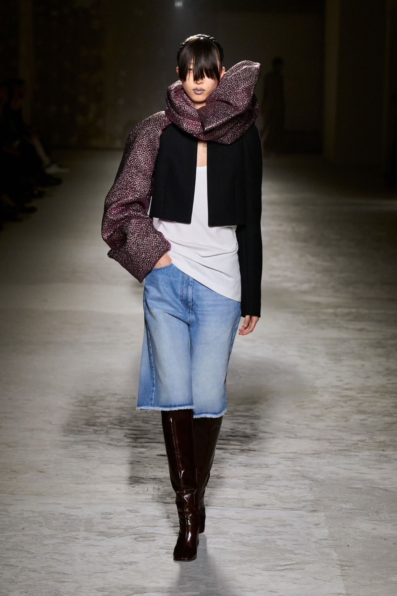 Dries Van Noten 24AW One-Arm Shawl