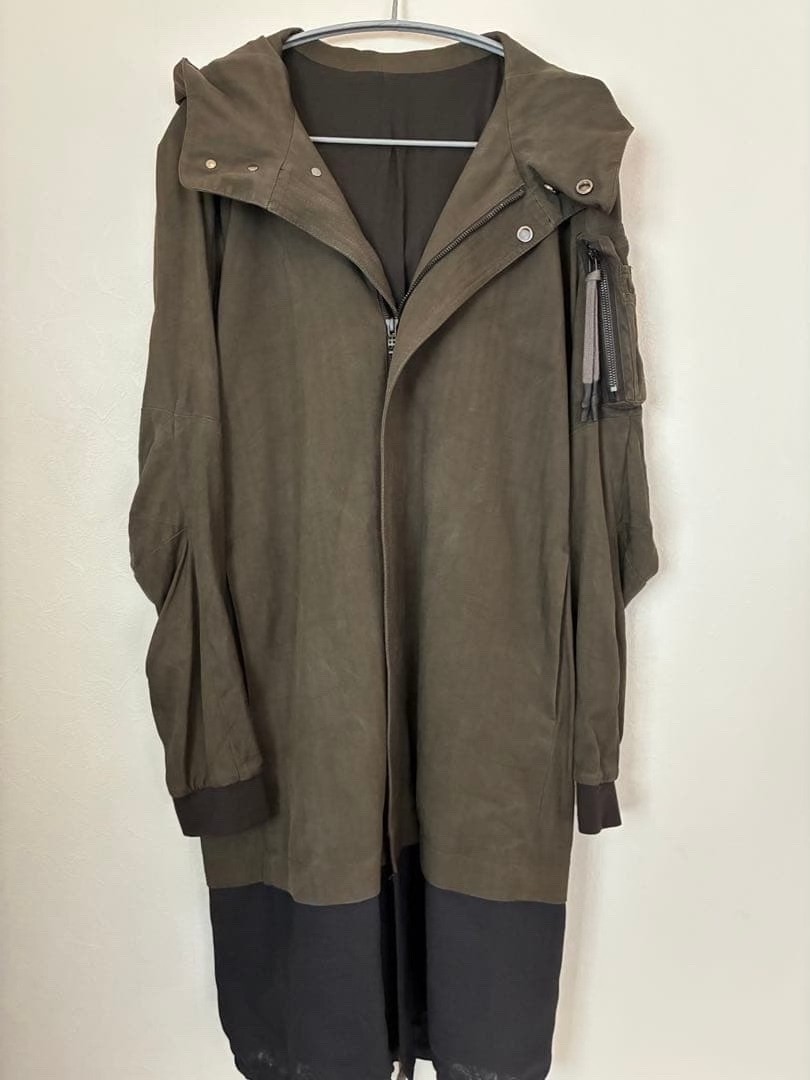 Devoa Silk Hooded Coat Size 2