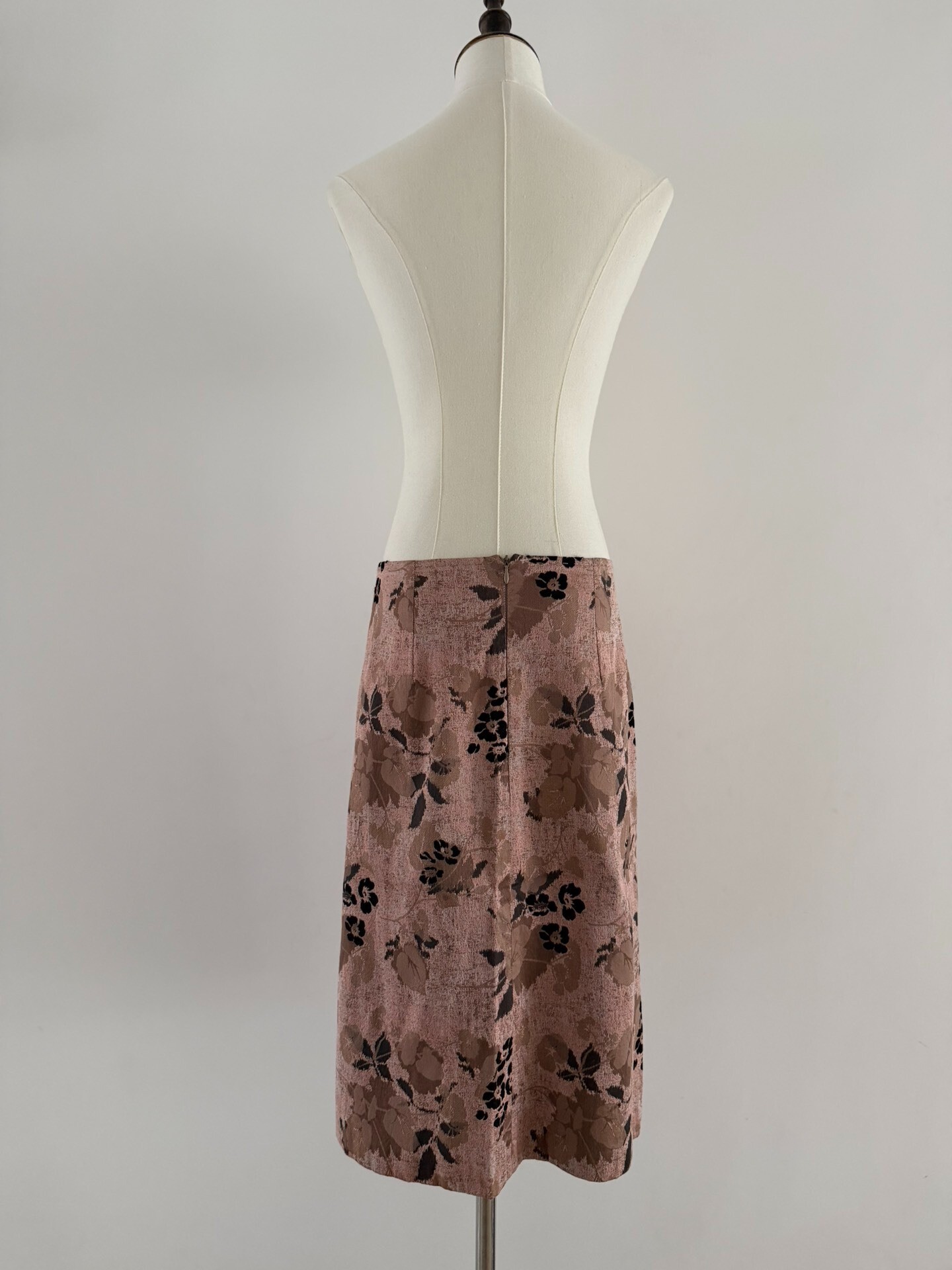 Dries Van Noten Floral Midi Skirt — label