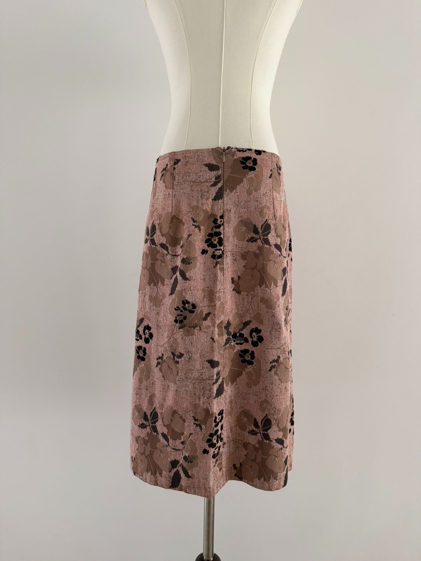 Dries Van Noten Floral Midi Skirt — back