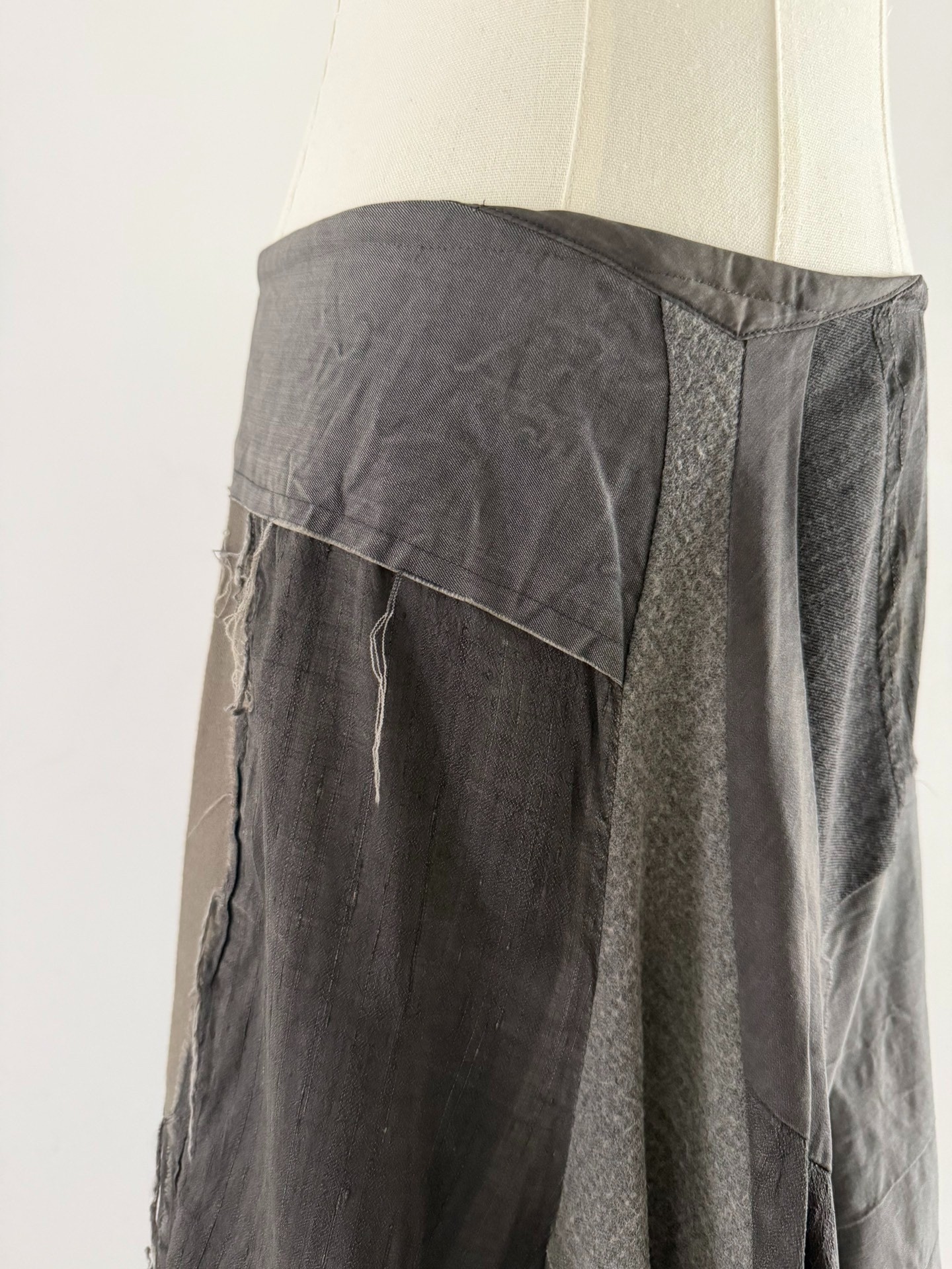 Junya Watanabe 02AW Patchwork Skirt — detail