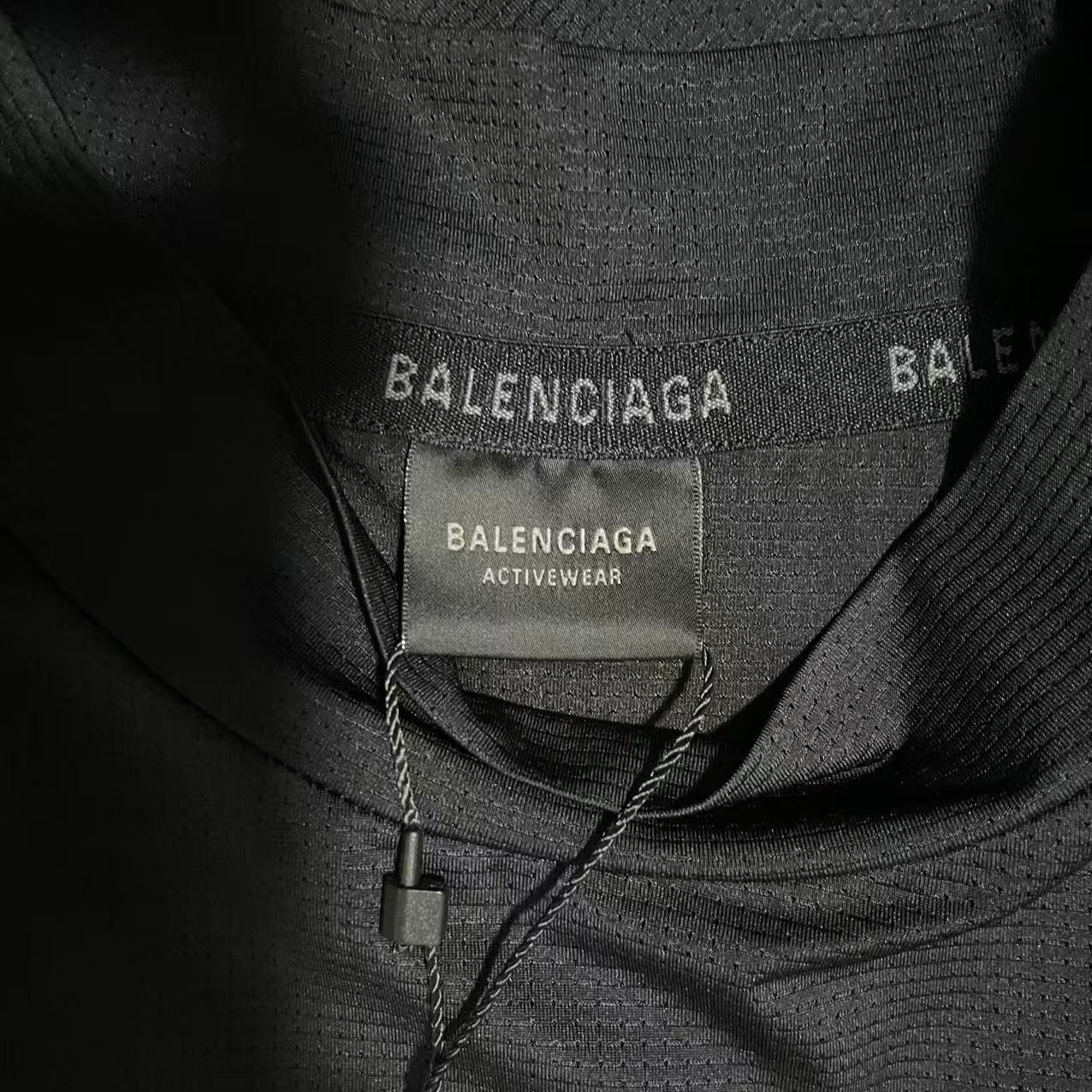 Balenciaga Reflective Logo Black Tee — front