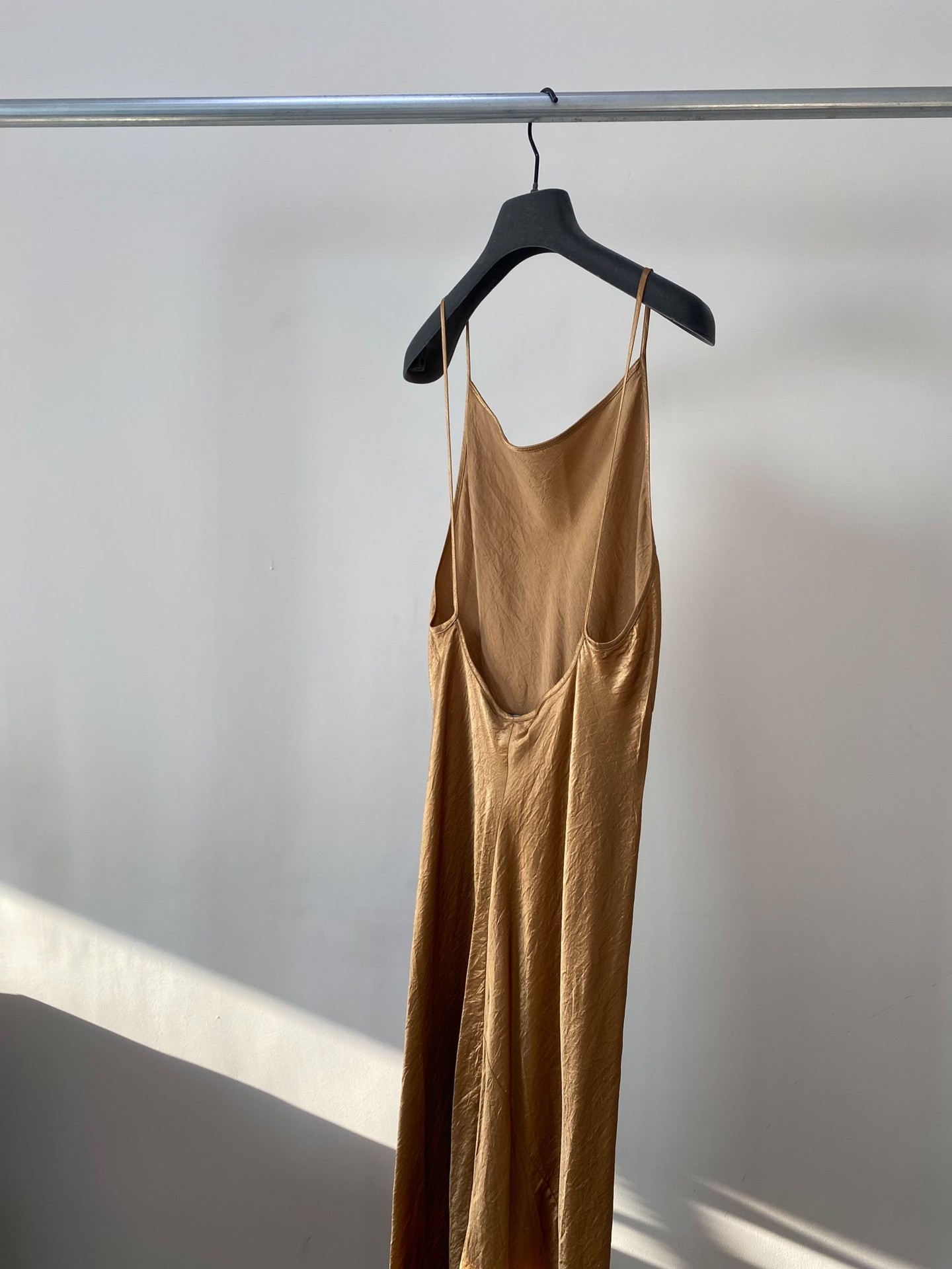 Ann Demeulemeester Gold Slip Dress — back