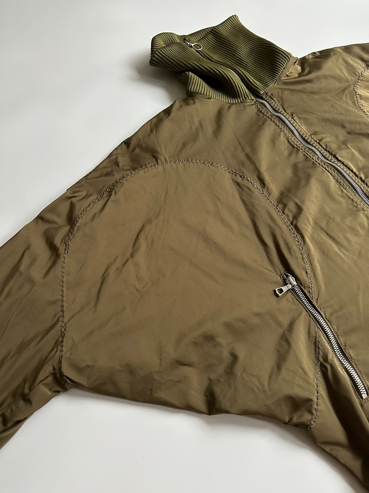 Dries Van Noten High-Neck Zip Jacket — detail
