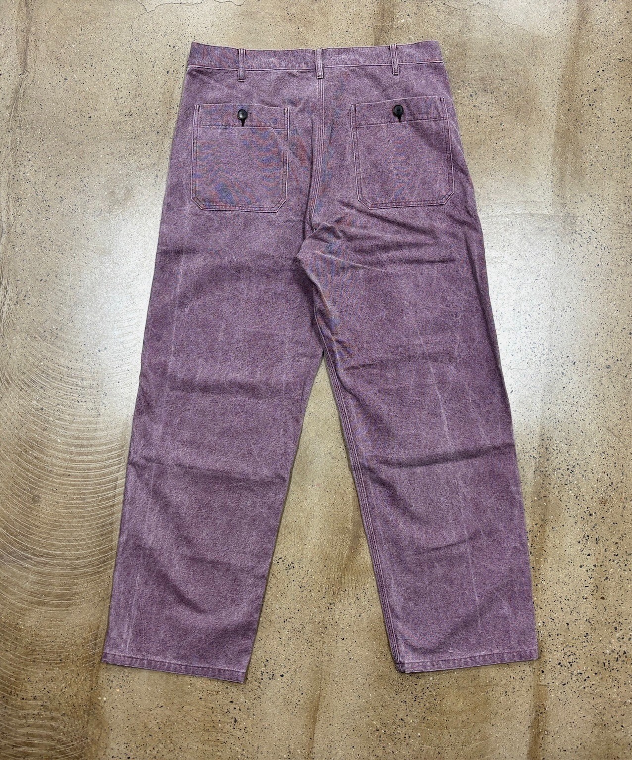 AURALEE Washed Organic Canvas Pants — front
