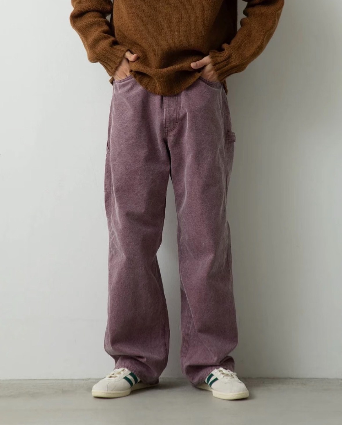 AURALEE Washed Organic Canvas Pants — detail