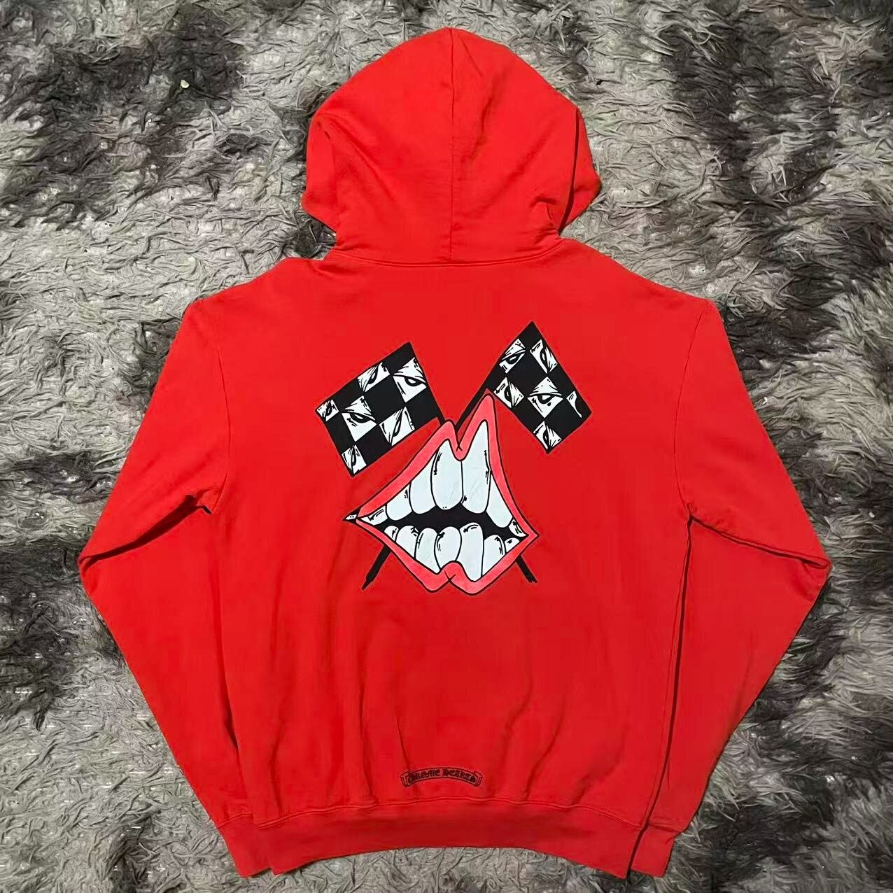 Chrome Hearts Red Matty Boy Hoodie — front
