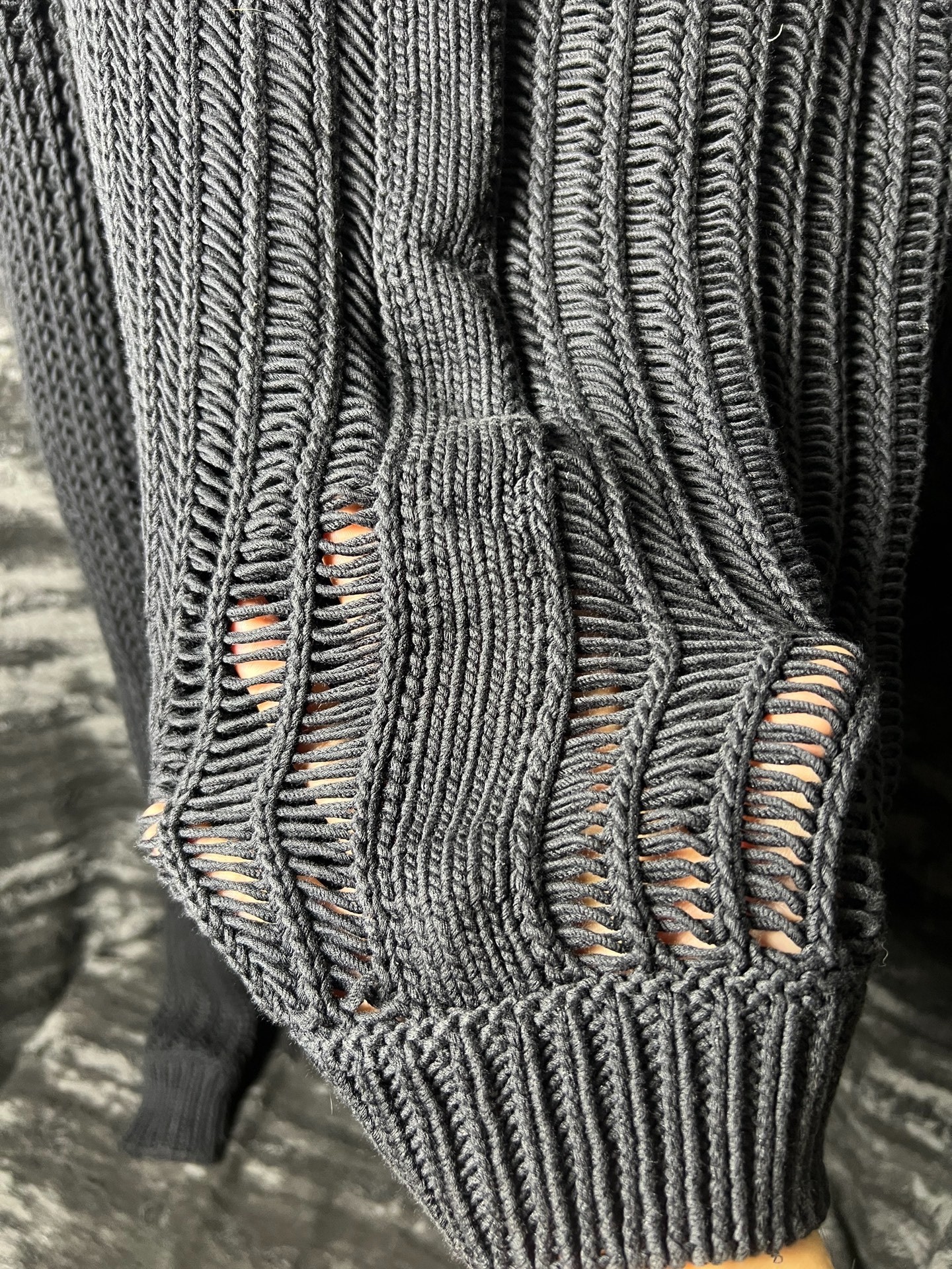 Rick Owens RR16SS Crew Neck Knit Sweater — back