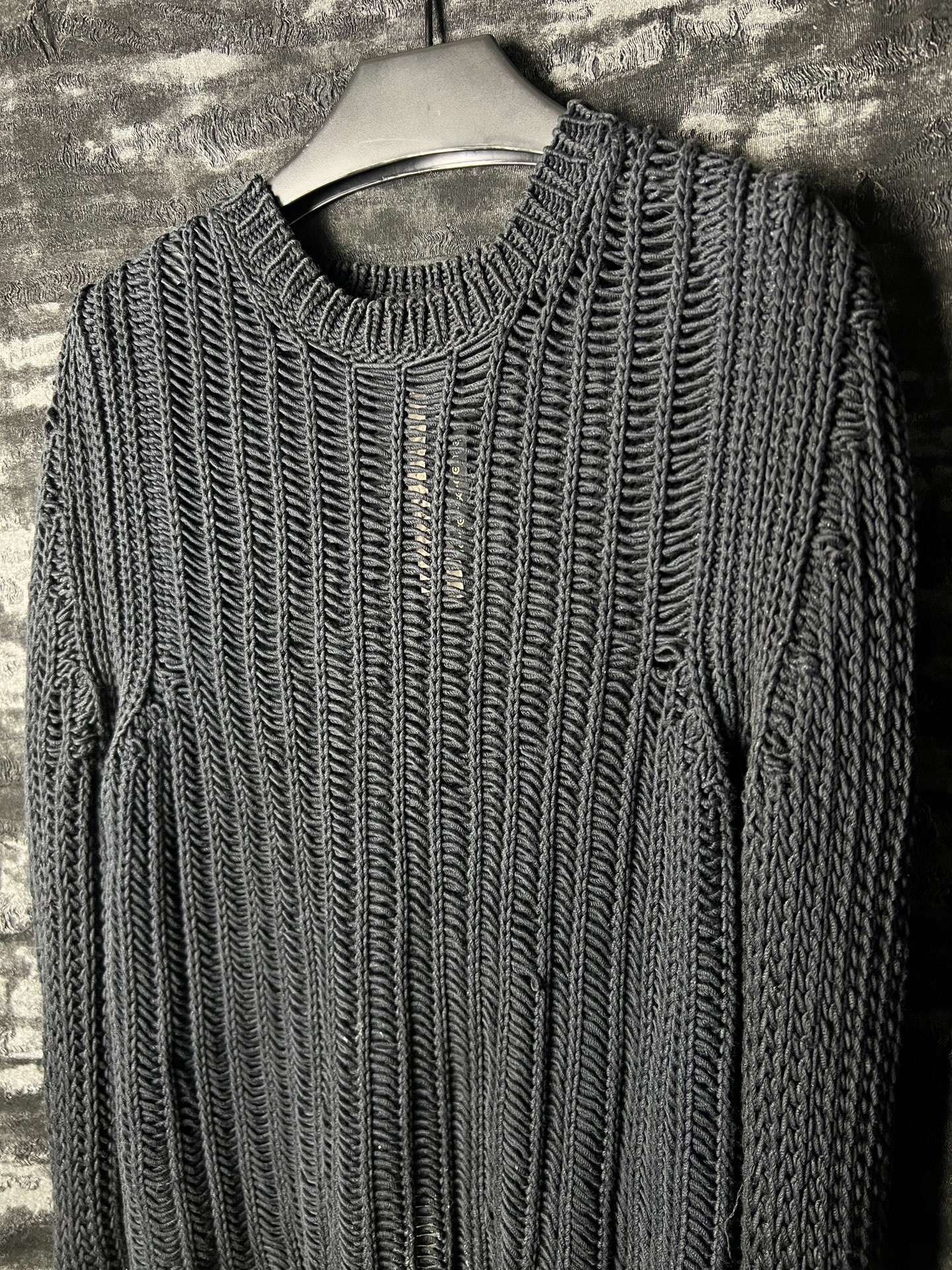 Rick Owens RR16SS Crew Neck Knit Sweater — front