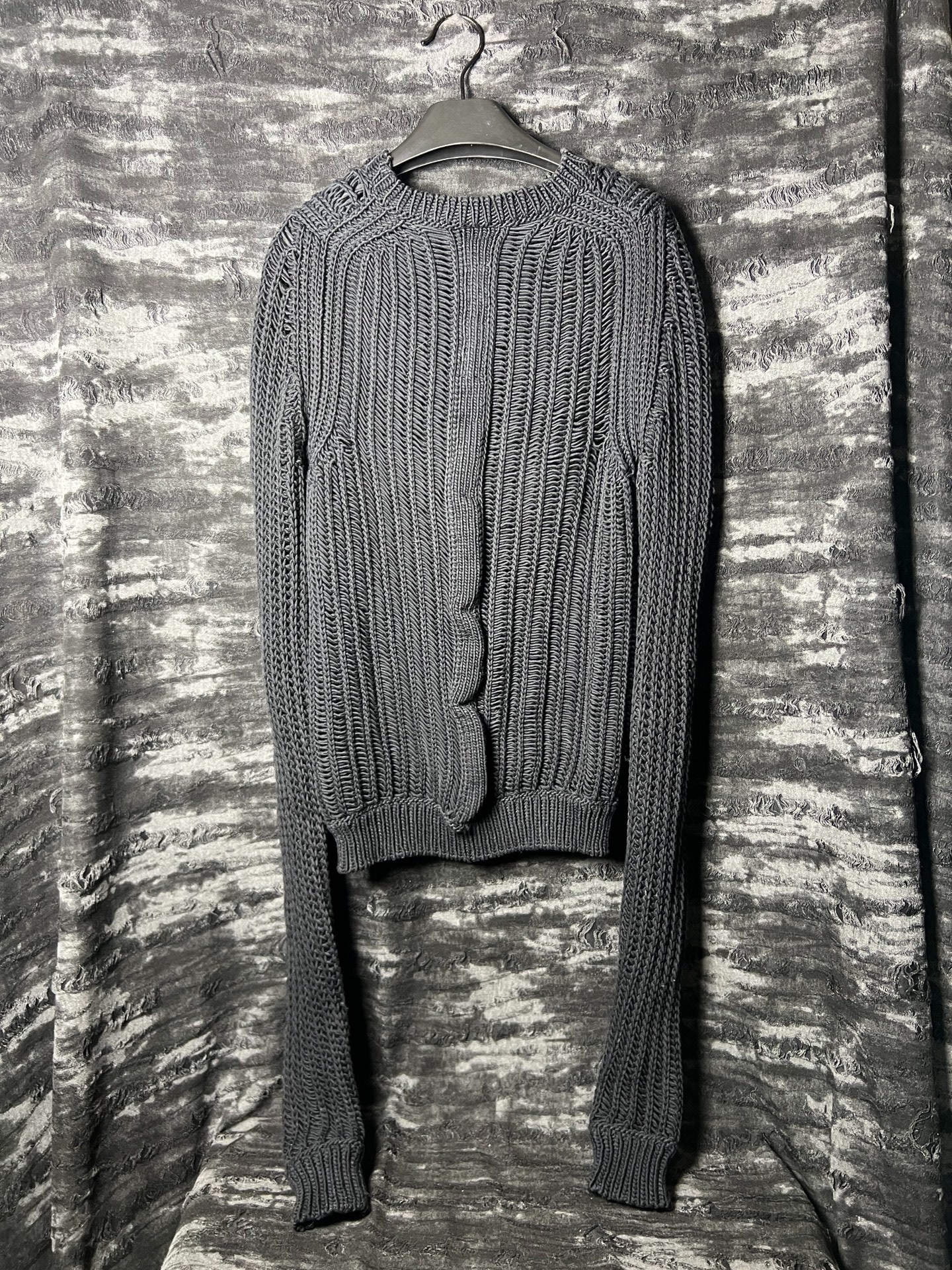 Rick Owens RR16SS Crew Neck Knit Sweater — detail