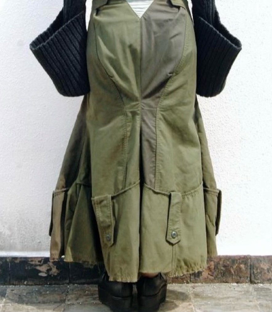 Junya Watanabe Military Deconstructed Skirt — detail
