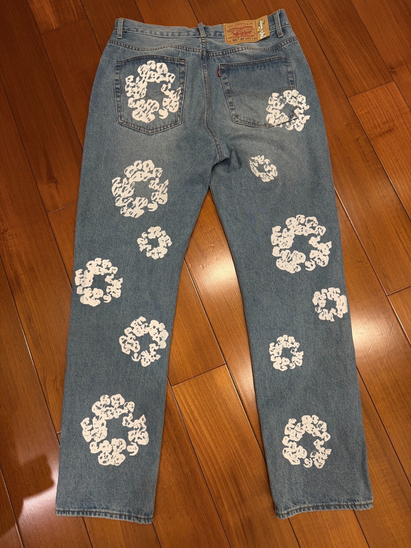 Levi's 5001 Printed Denim Jeans — front