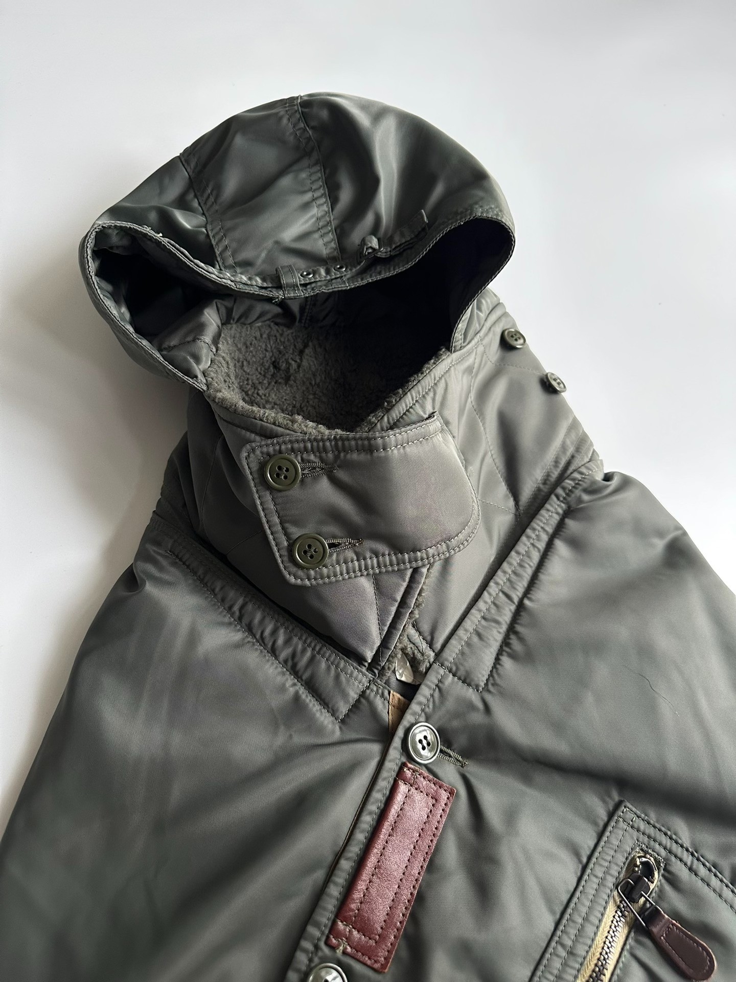 Junya Watanabe CDG MA1 Cloak Jacket — front