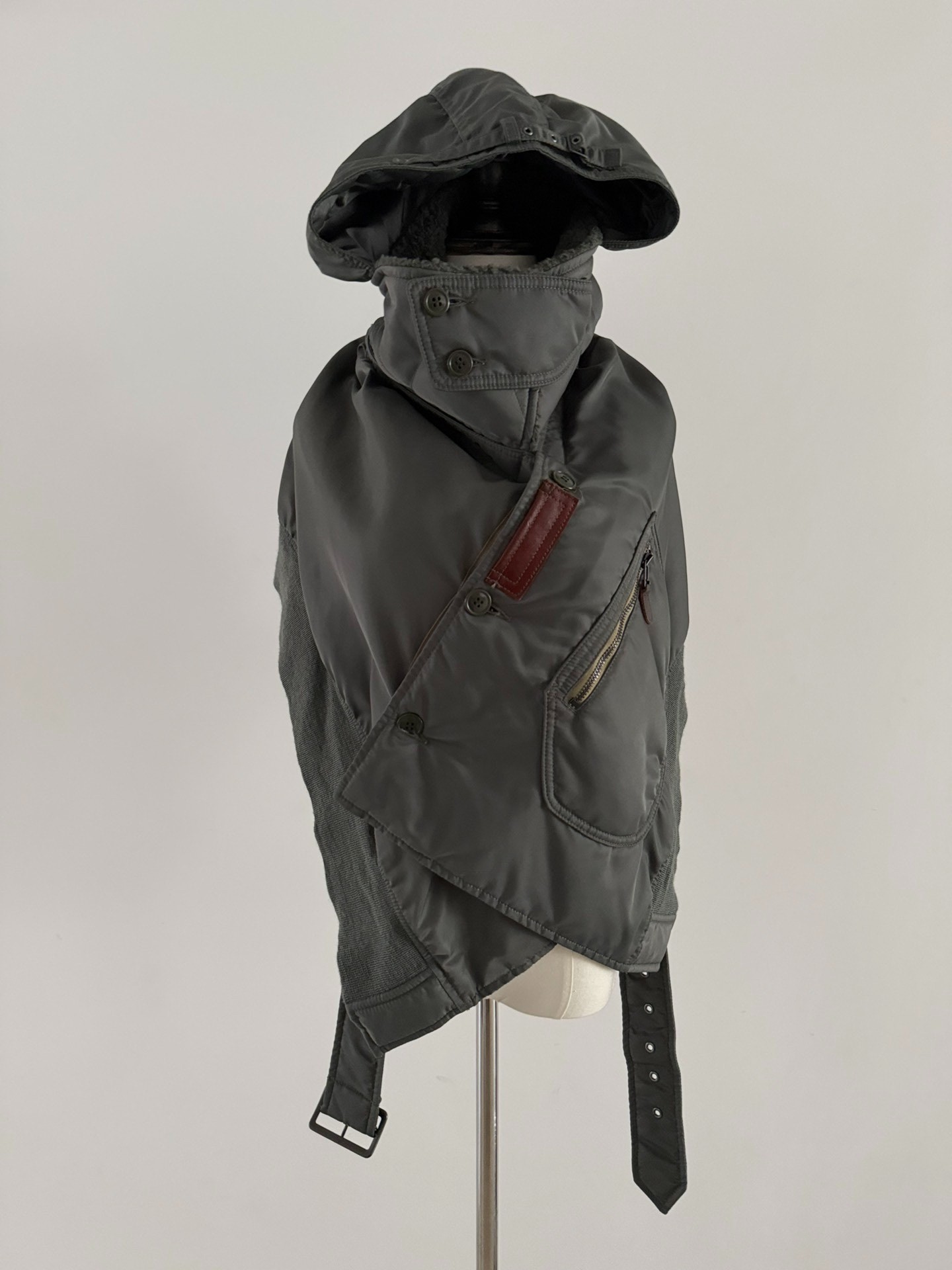 Junya Watanabe CDG MA1 Cloak Jacket — back