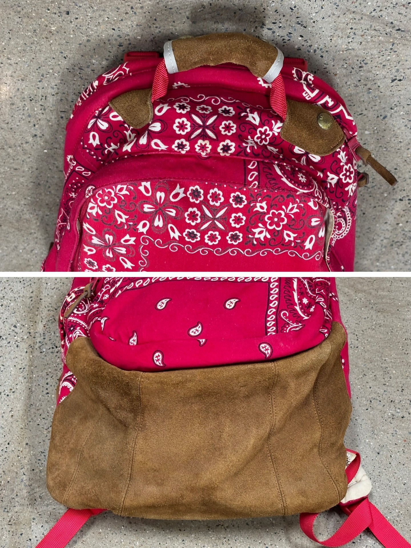 Visvim ICT Bandana 22L Backpack — label