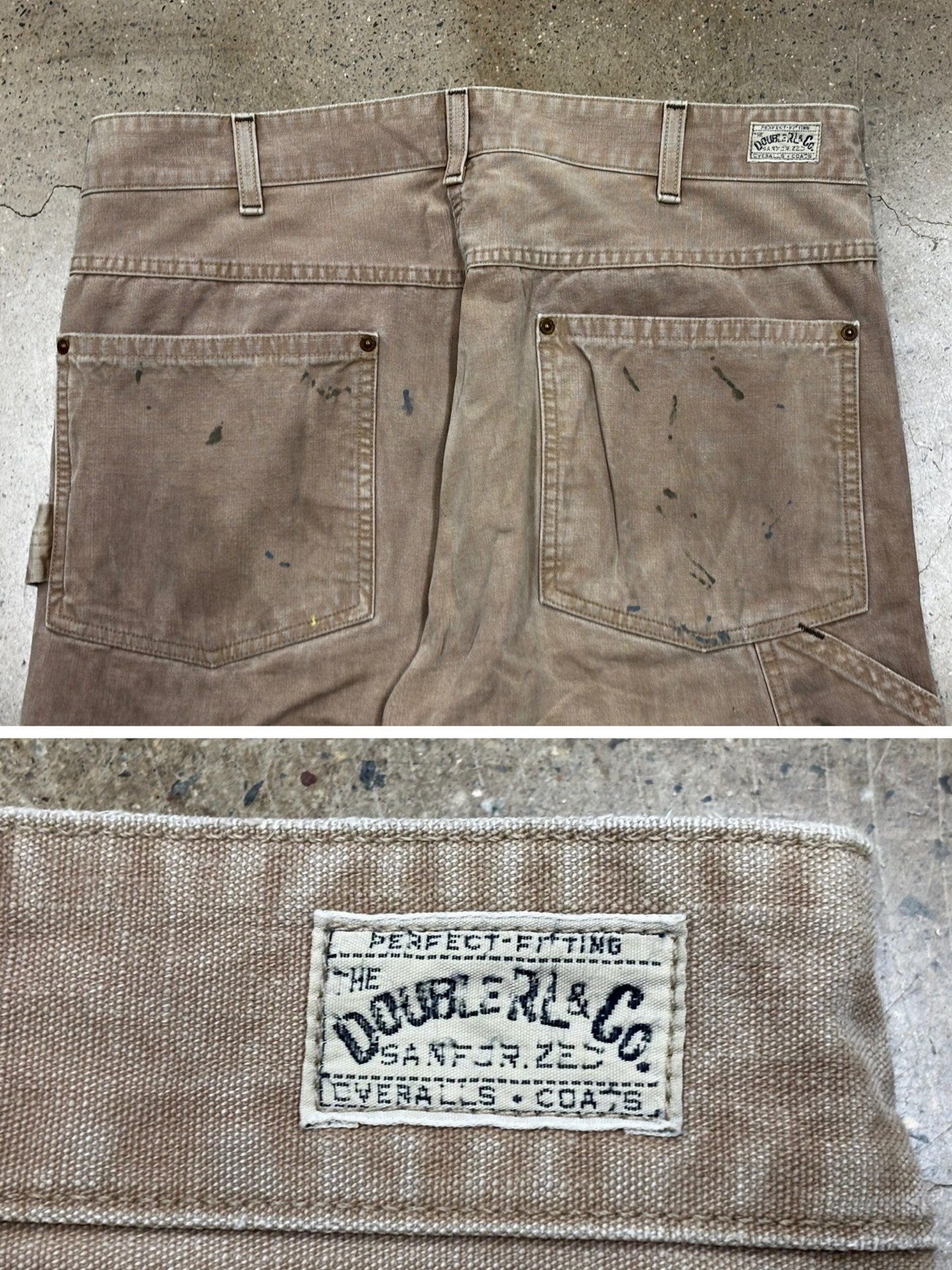 RRL Double RL Hamilton Carpenter Pant — label
