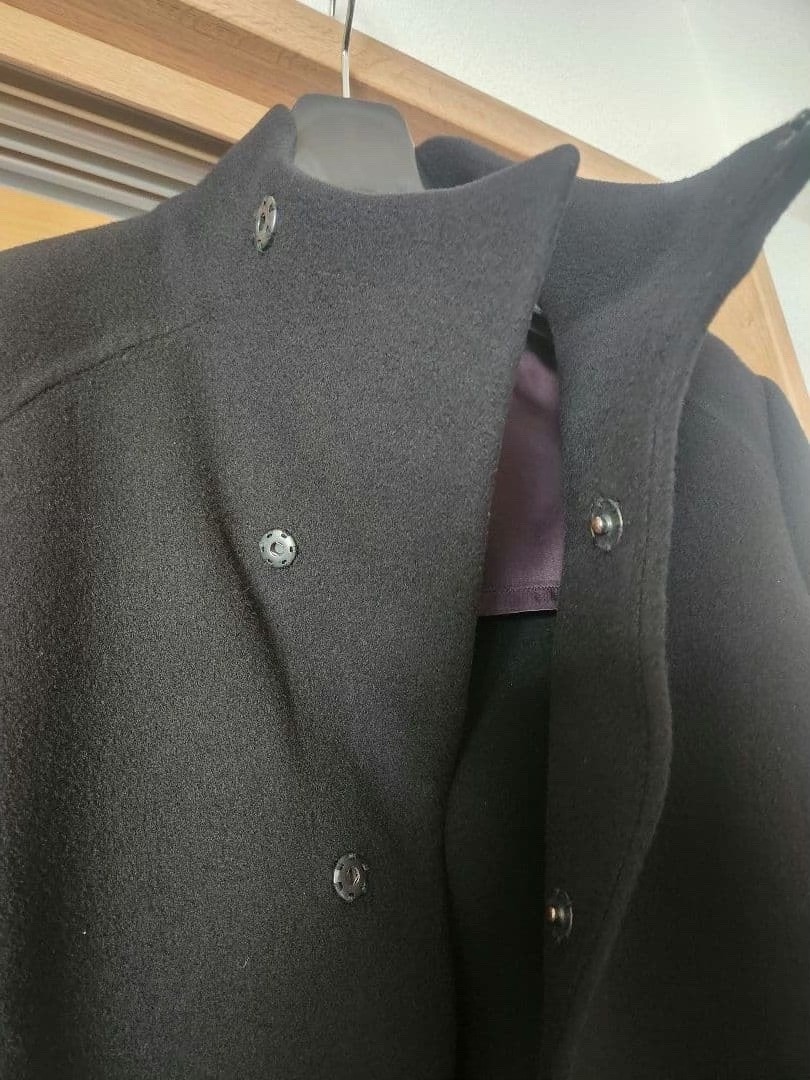 Devoa Asymmetric Wool Coat Size 1 — detail