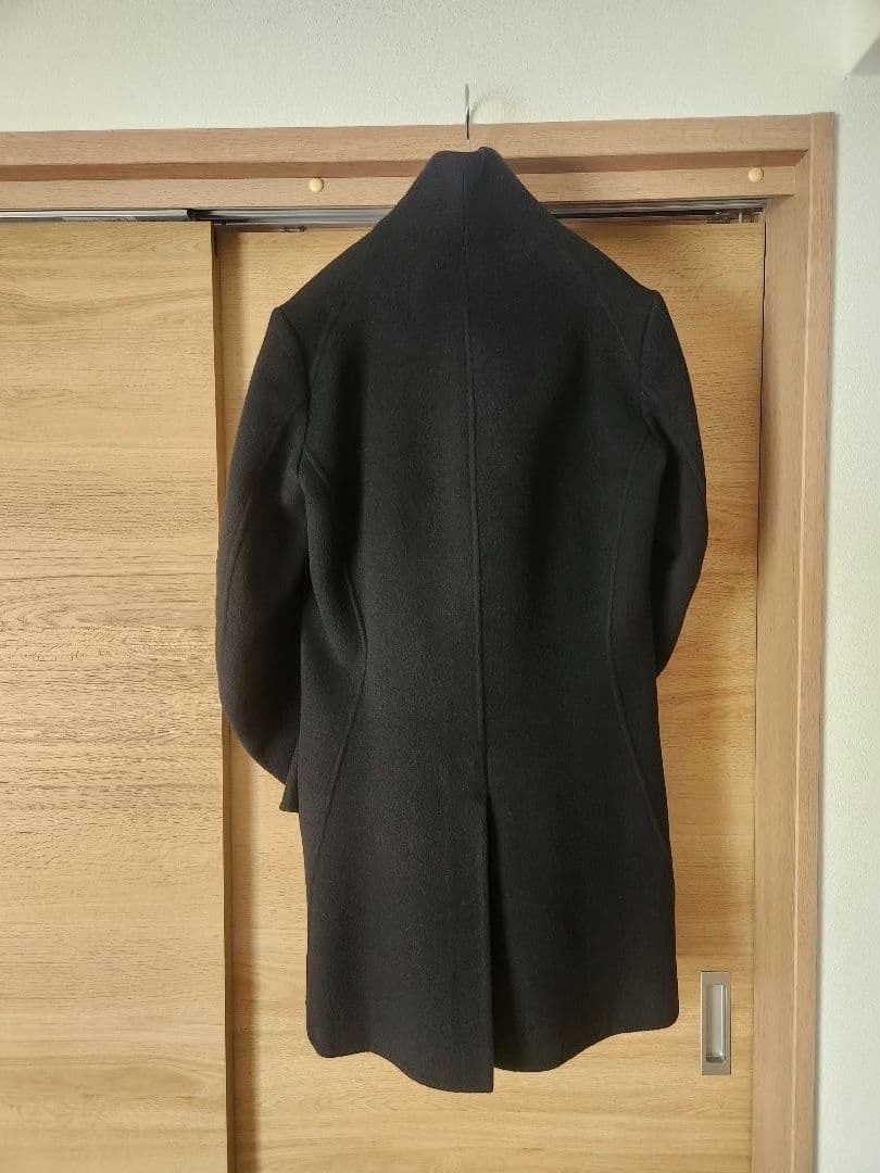 Devoa Asymmetric Wool Coat Size 1 — back